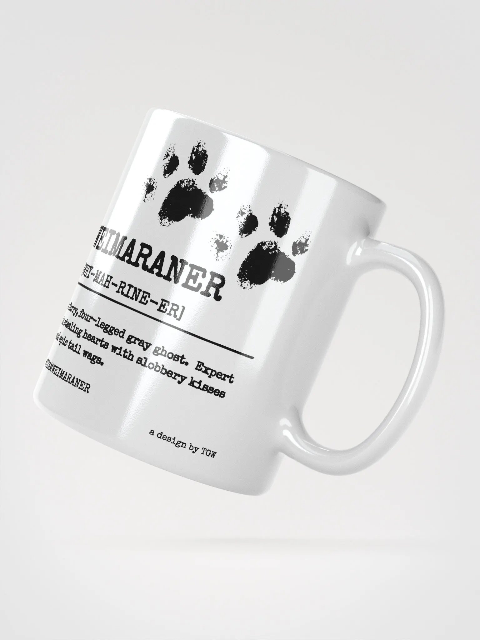 Definition of Weimaraner - Glossy White Mug product image (3)