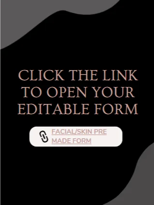 Pre Made Facial Consultation Form product image (1)