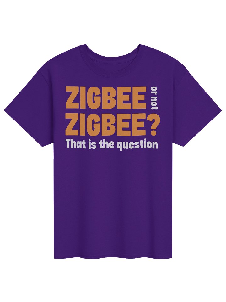 ZIGBEE or Not? Bold Orange Graphic Tee product image (2)
