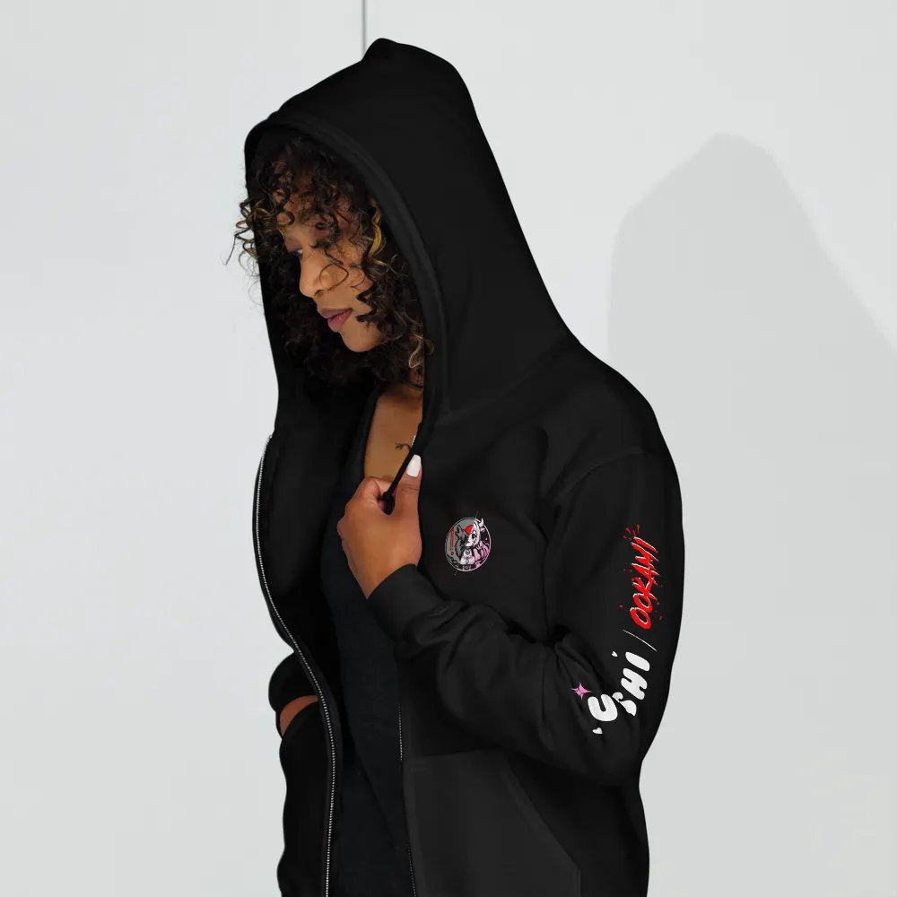 Adorably Macabre Couple Zip-up Hoodie product image (4)