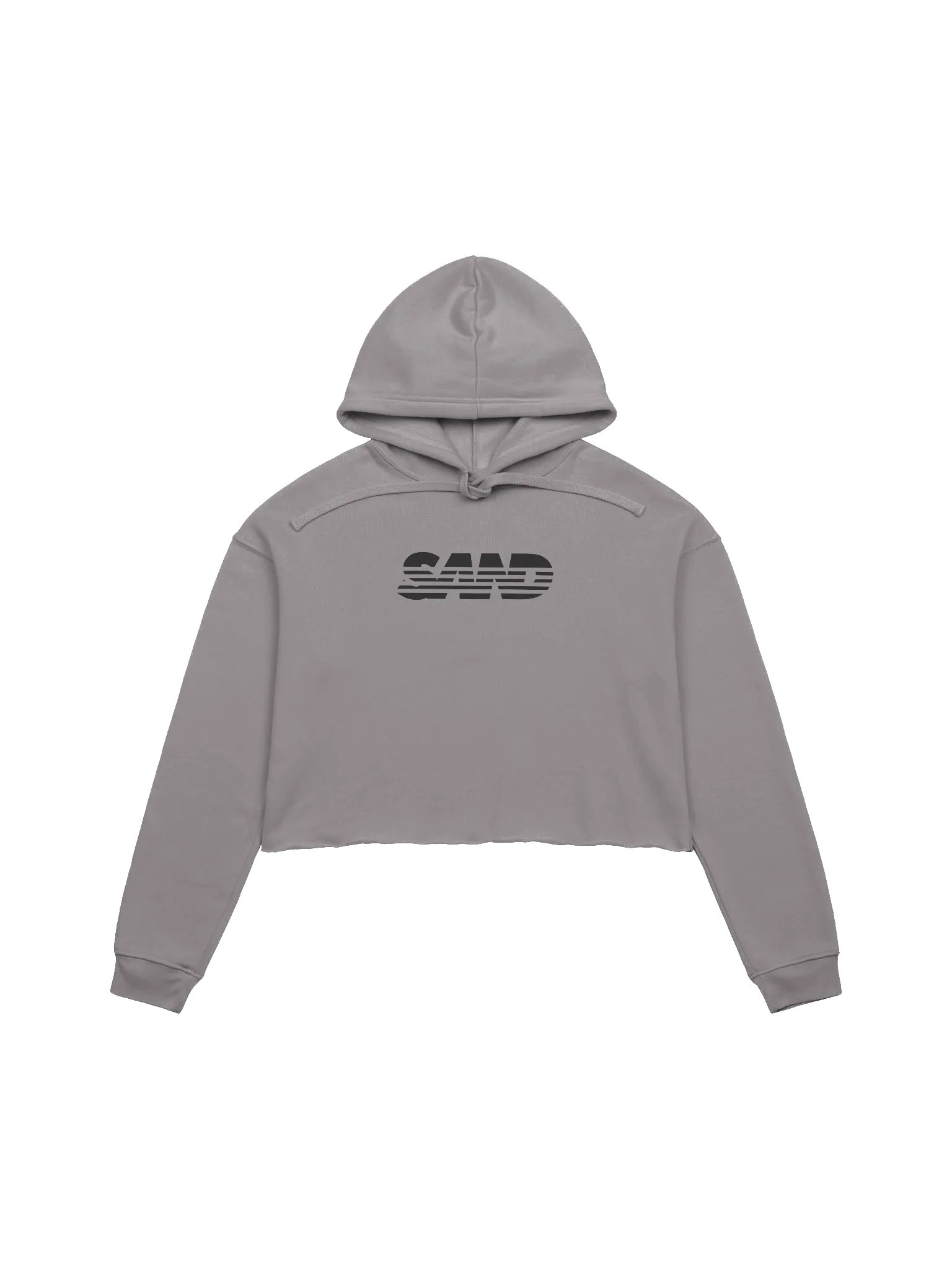 Black SAND Crop Hoodie product image (1)