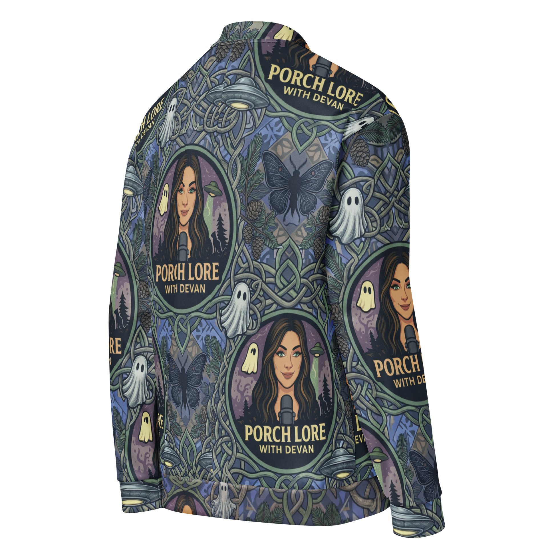 PORCH LORE DEVAN PERIWINKLE MOTH BOMBER JACKET product image (4)