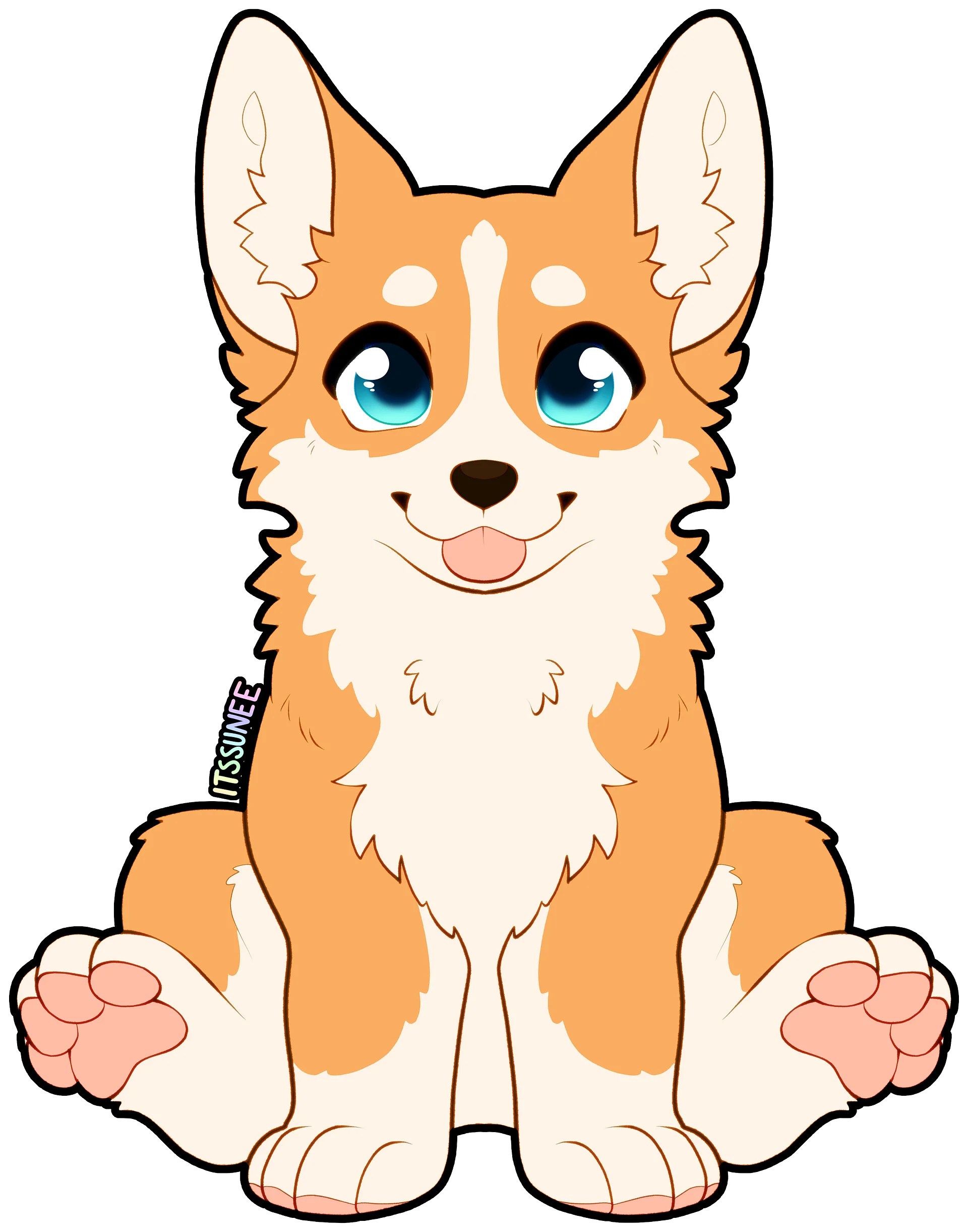 Simple Corgi Sticker product image (5)