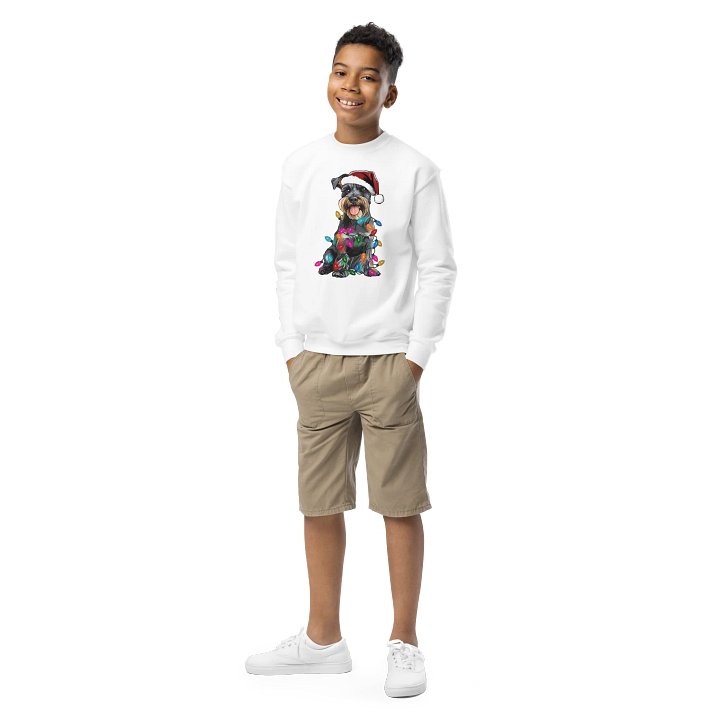 Funny Christmas Mini Schnauzer(Salt & Pepper) Youth Sweatshirt product image (1)