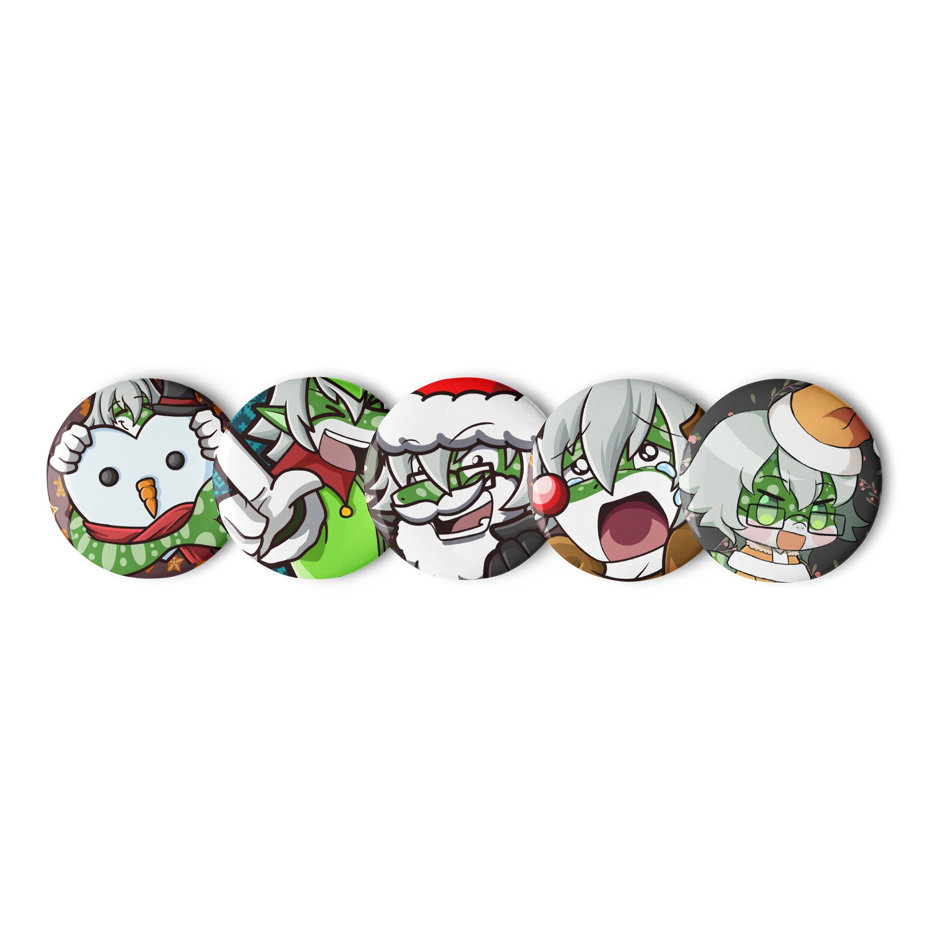 IkariTenshi Christmas Pin Set product image (1)