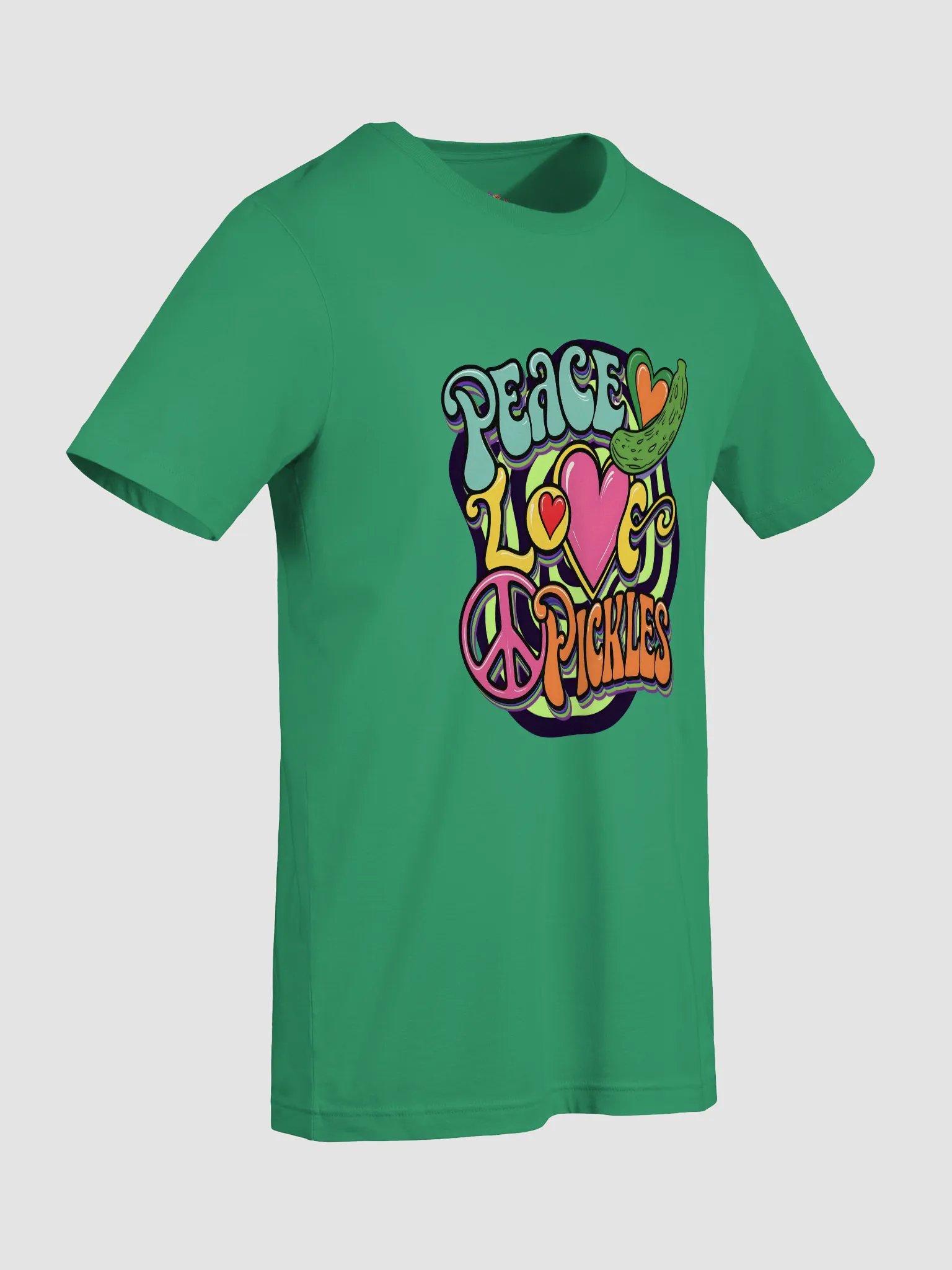 Groovy Peace Love Pickles T-Shirt product image (5)