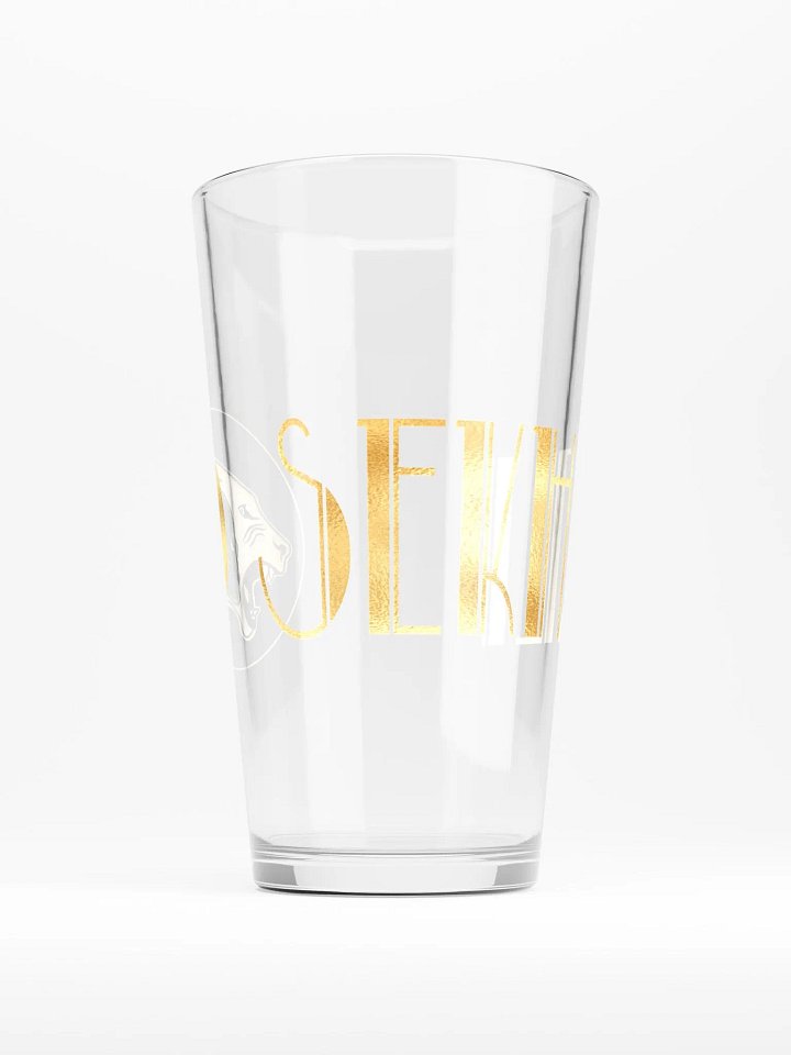 Sekhali Logo Gold Foil Pint Glass product image (1)