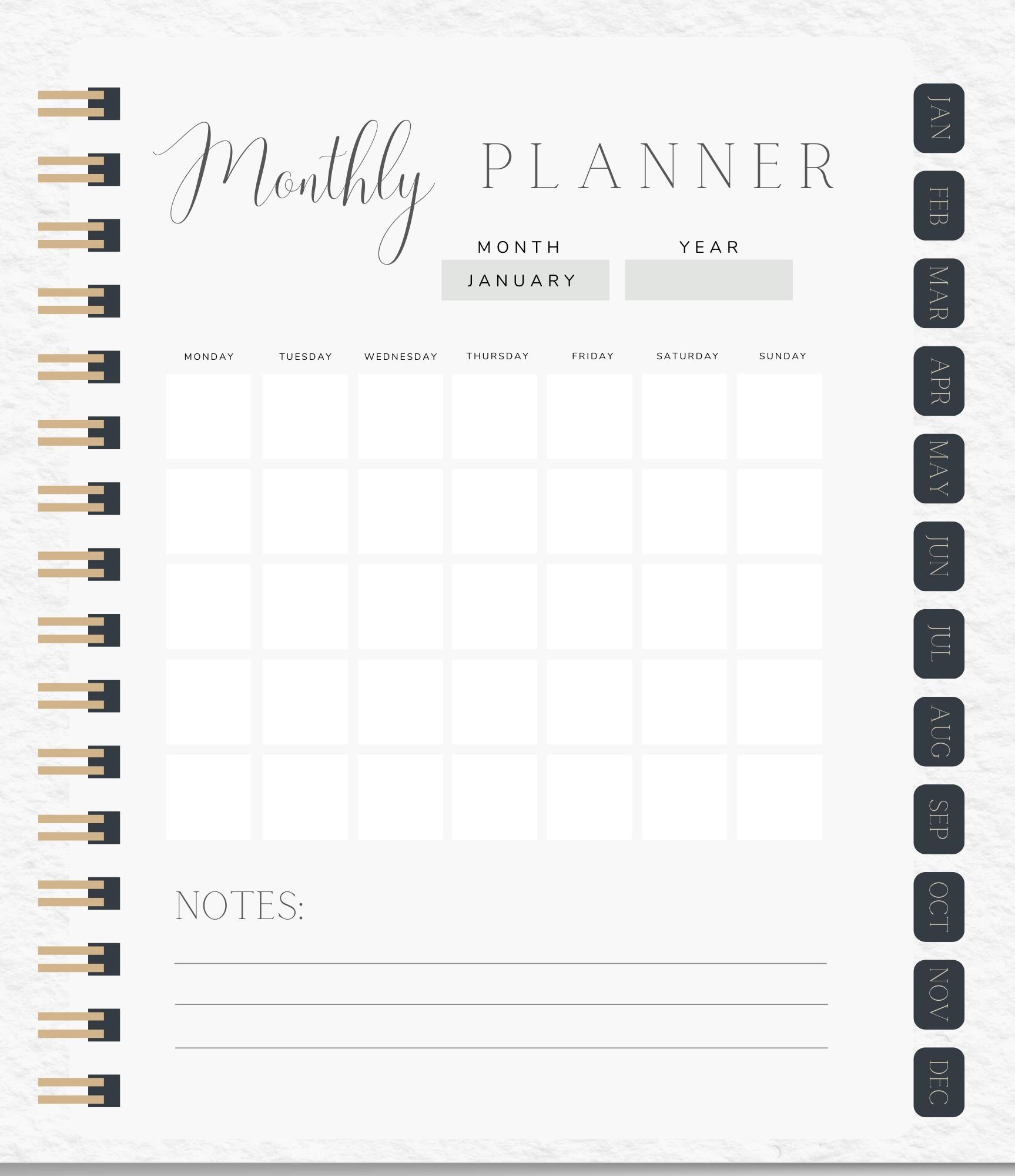 The "Doing My Best" Monthly Planner for Moms product image (2)