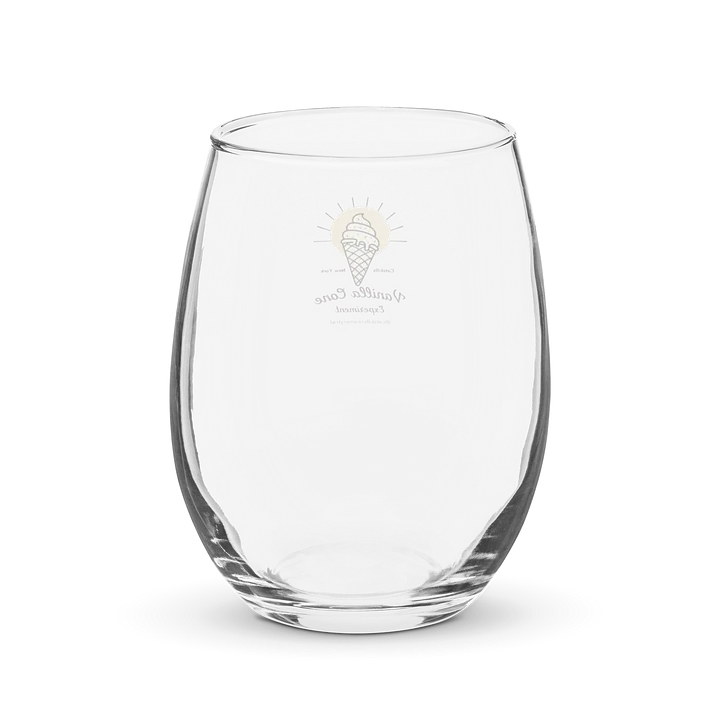Catskills Vanilla Cone Logo Stemless Wine Glass product image (2)
