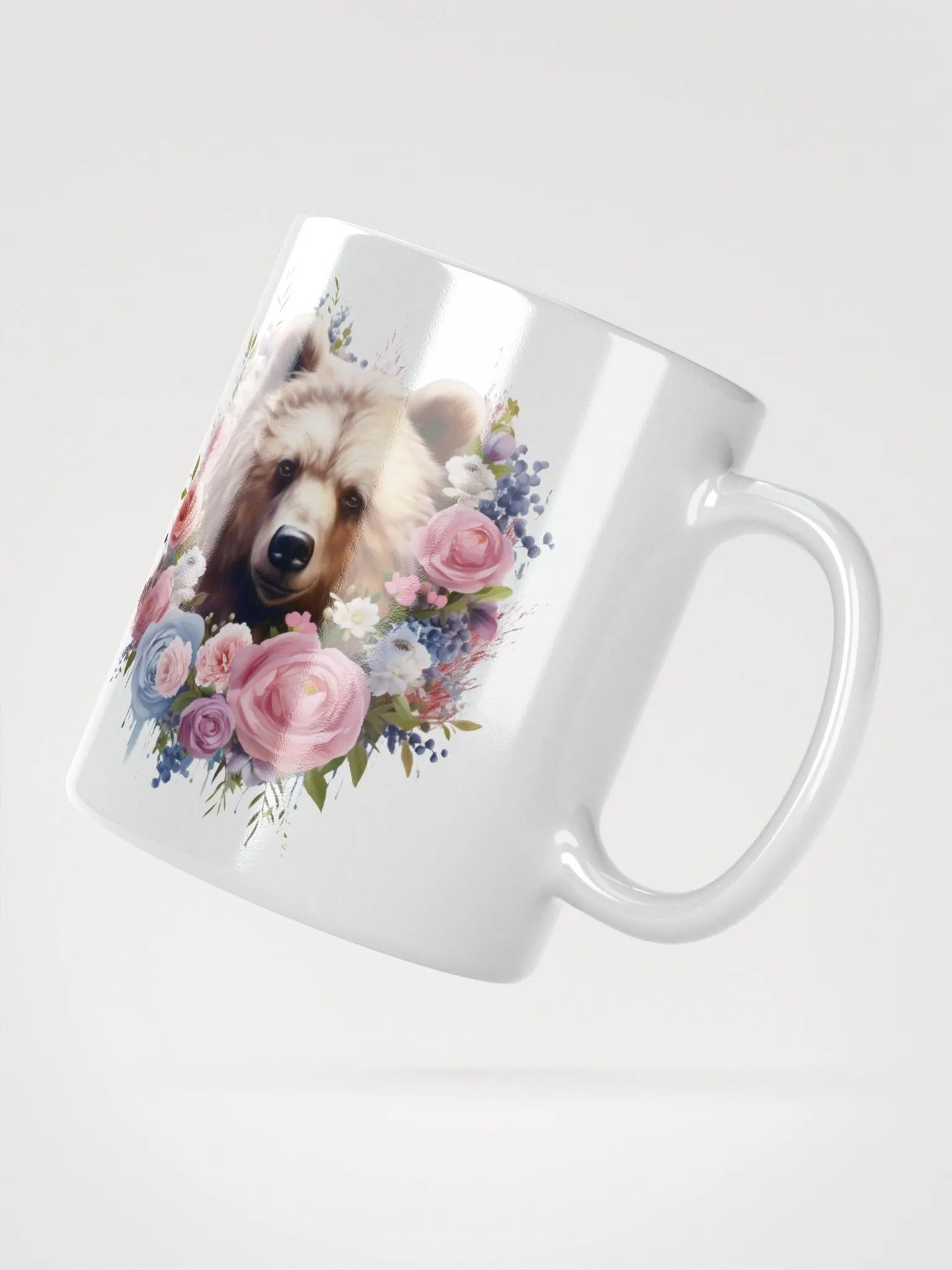 Grizzley Bear Blossom White Mug product image (4)