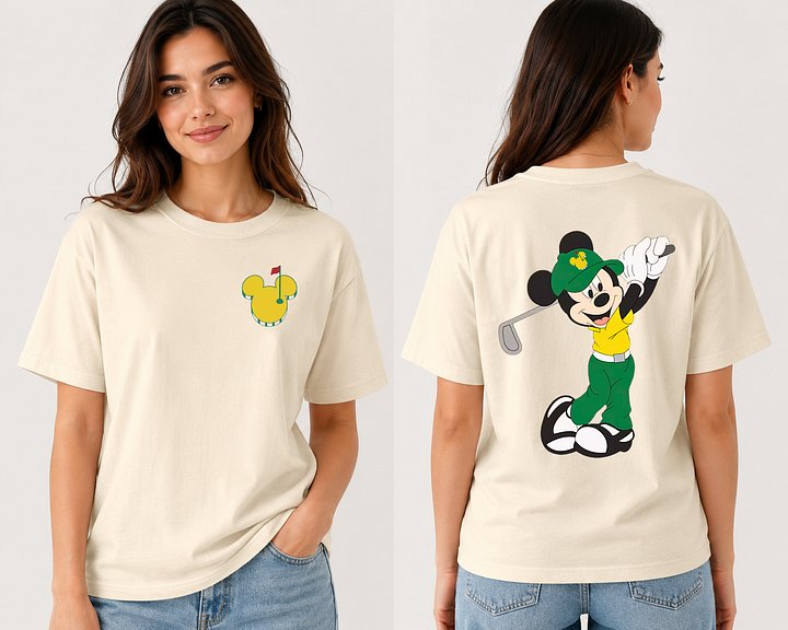 Comfort Colors® Retro Mickey Golf Shirt - Vintage Masters 2026 T-Shirt product image (2)