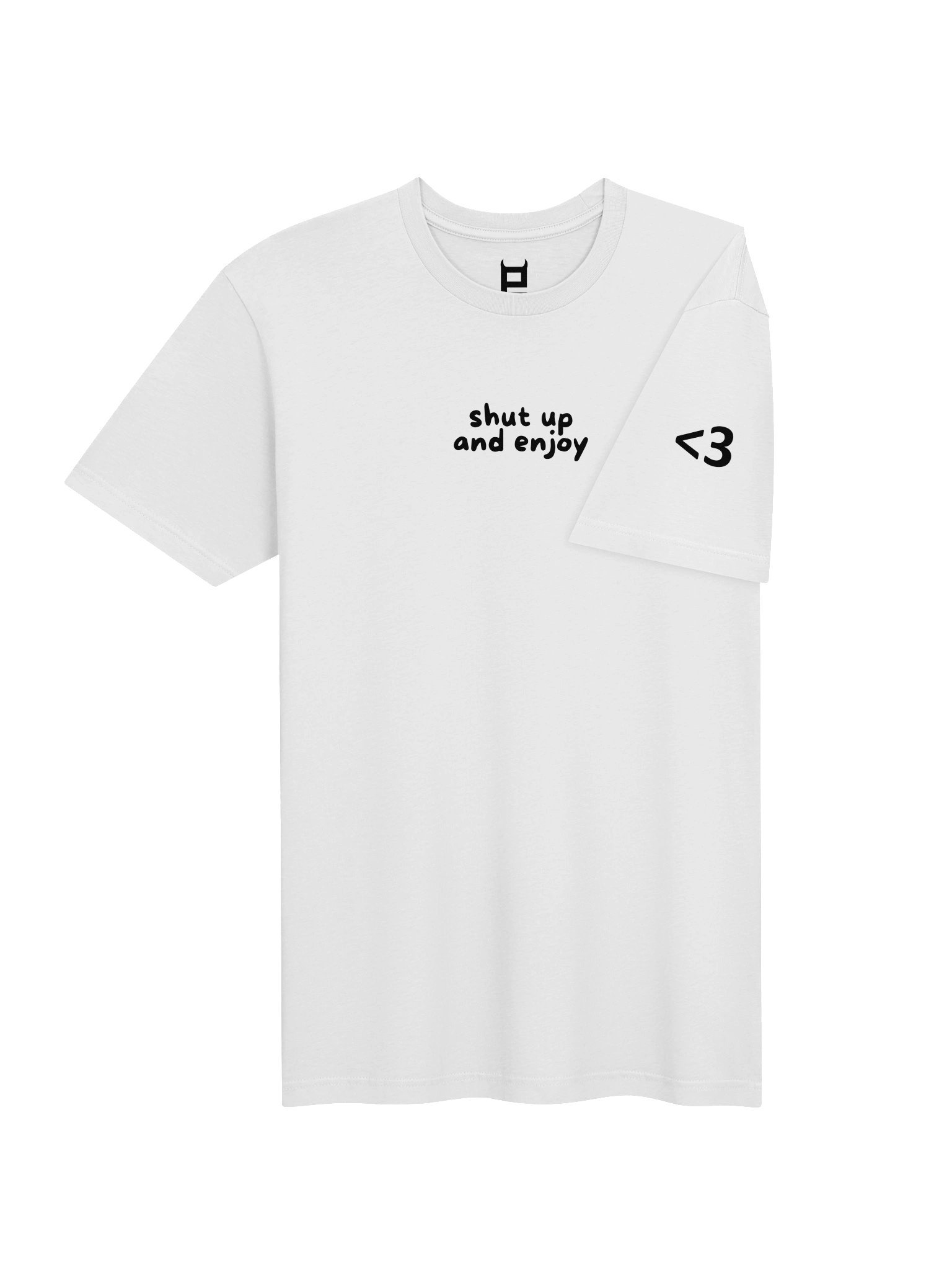 shut up and enjoy SHIRT WHITE product image (1)