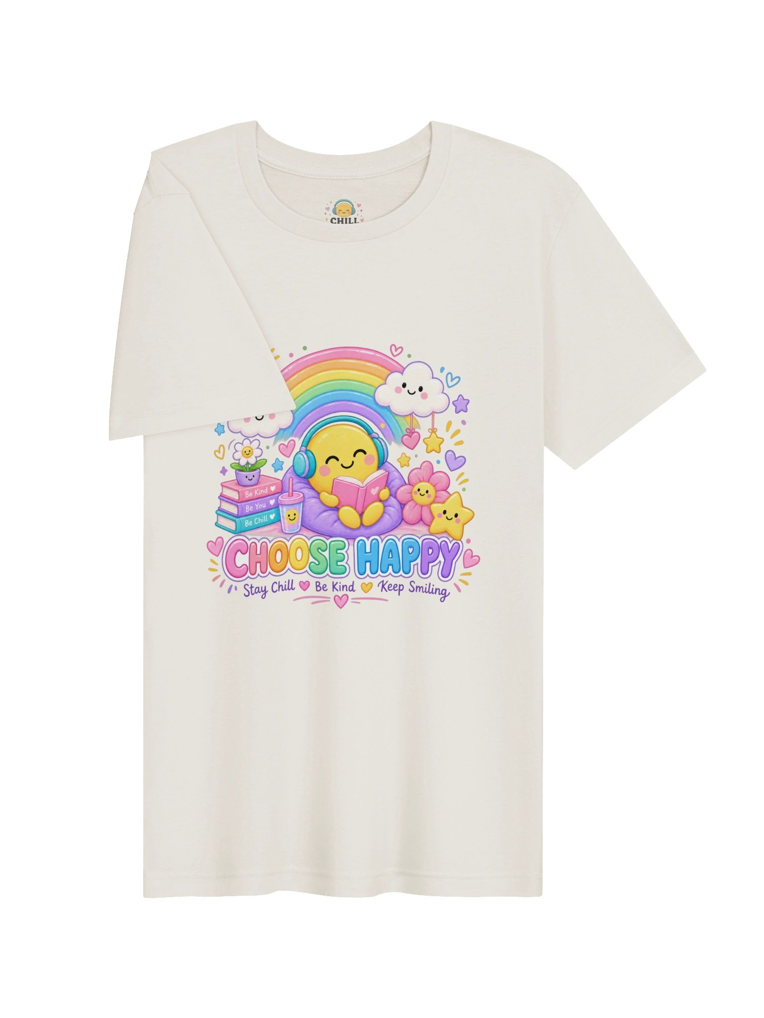 Choose Happy Kawaii Rainbow T-Shirt product image (8)