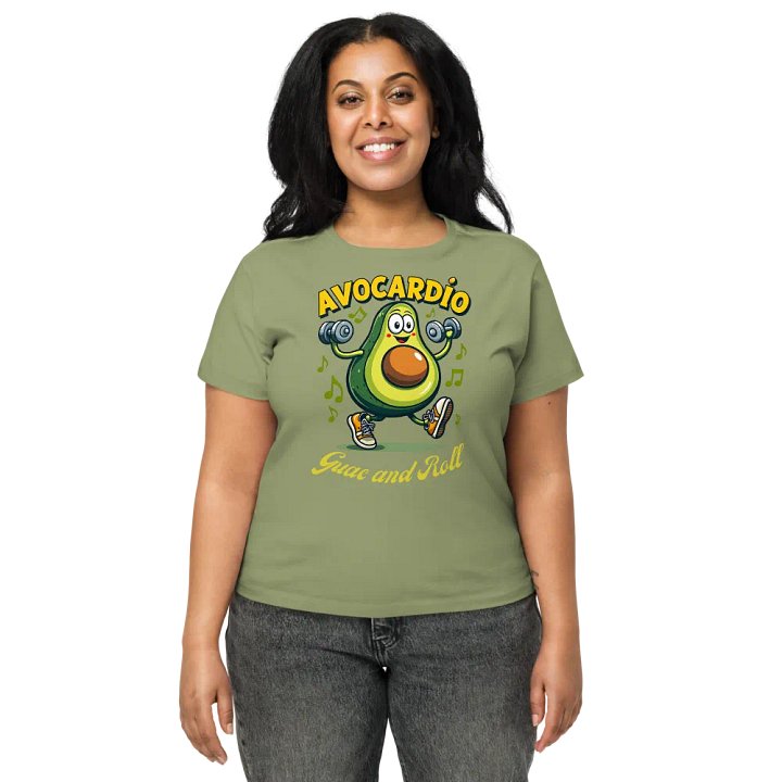 Avocardio Cartoon Women's High-Waisted Tee product image (6)