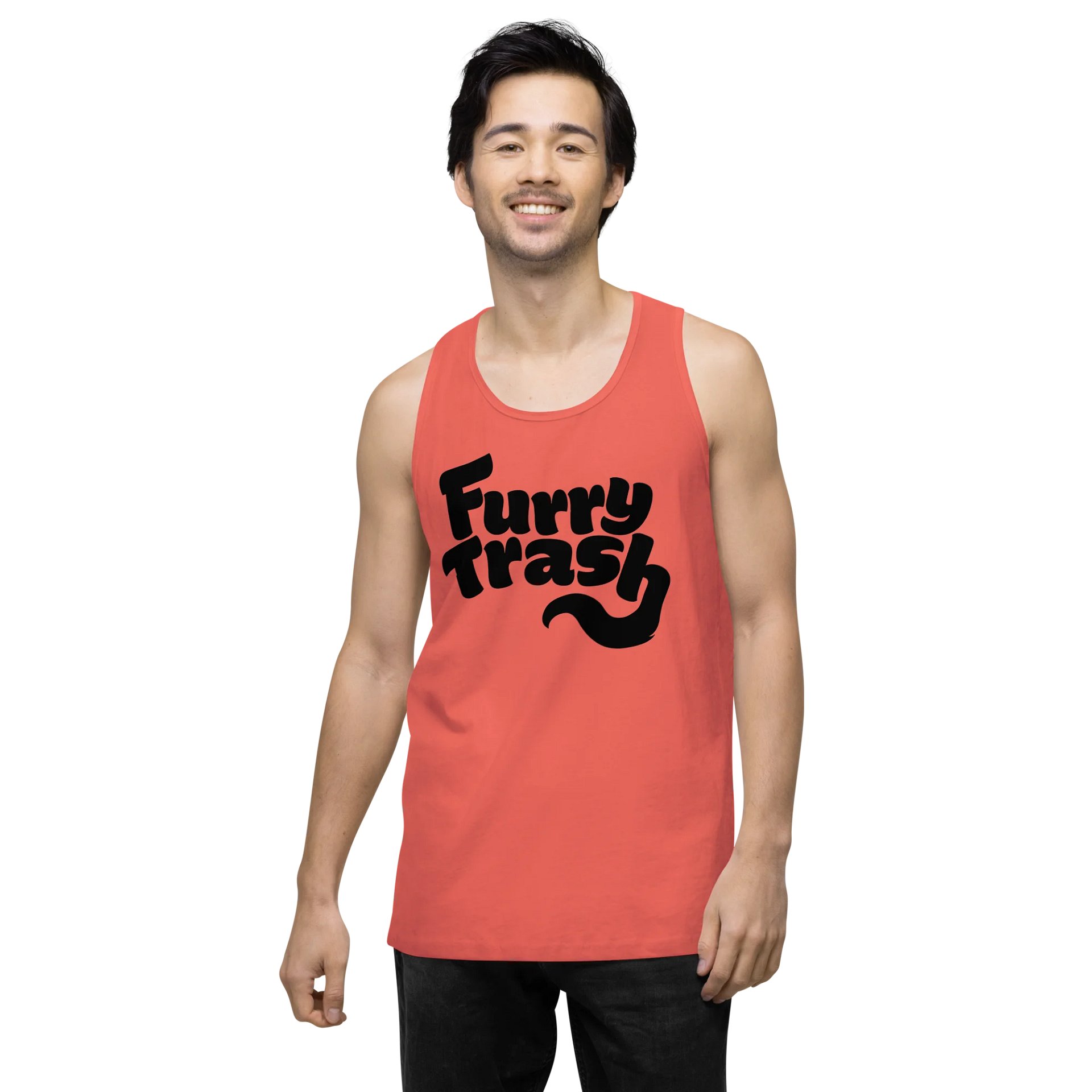 Furry Trash Tank – Bubble Logo (Black Print) product image (16)