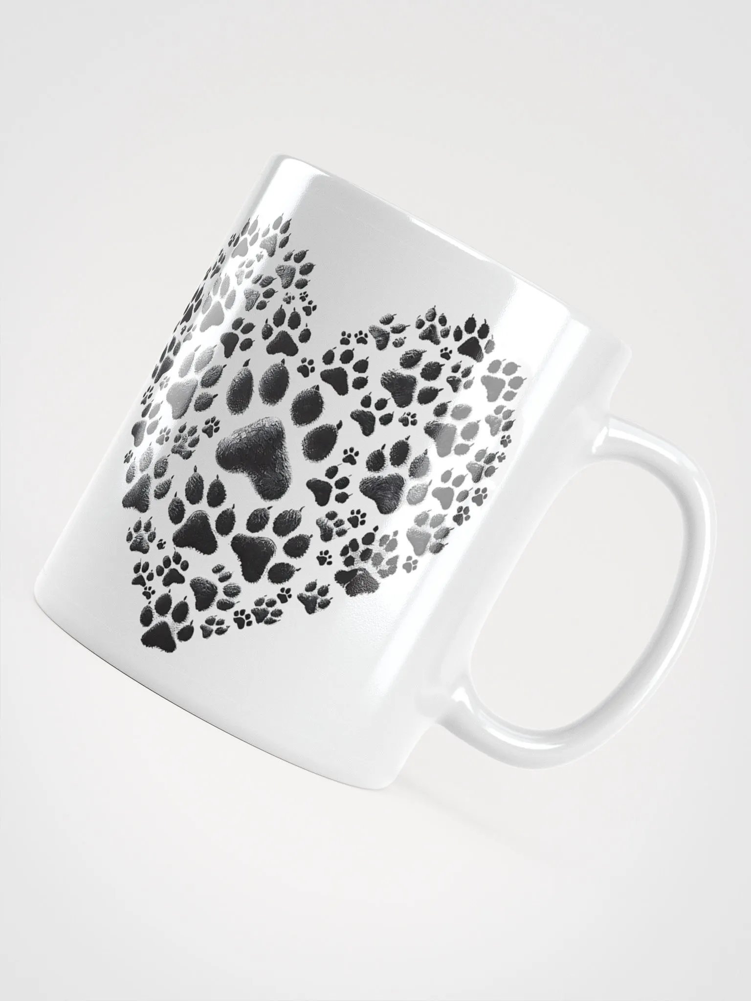 Paws of Love White Glossy Mug product image (4)