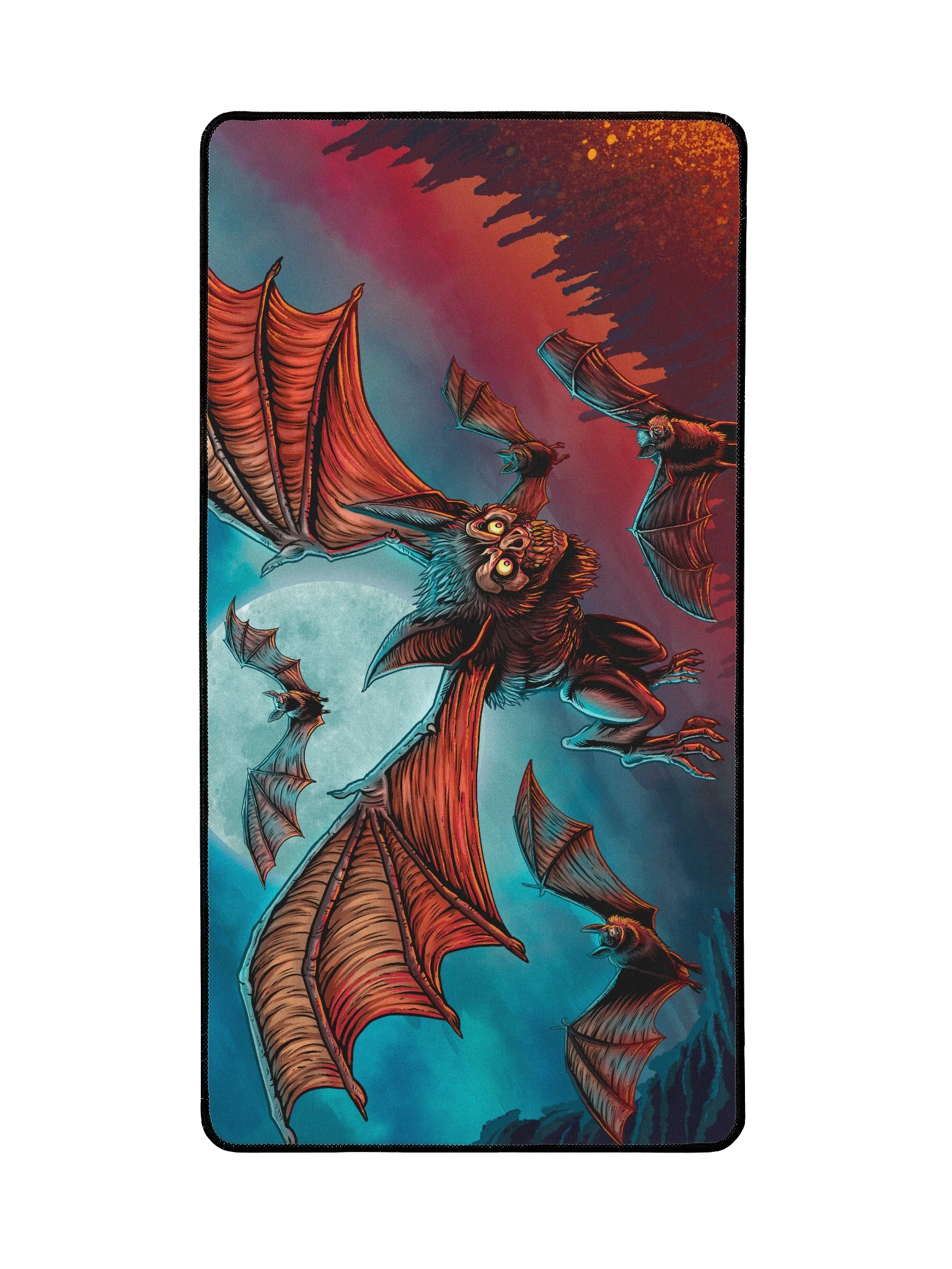'Bat' Hand Drawn Playmat by DarkSideTokens! product image (2)