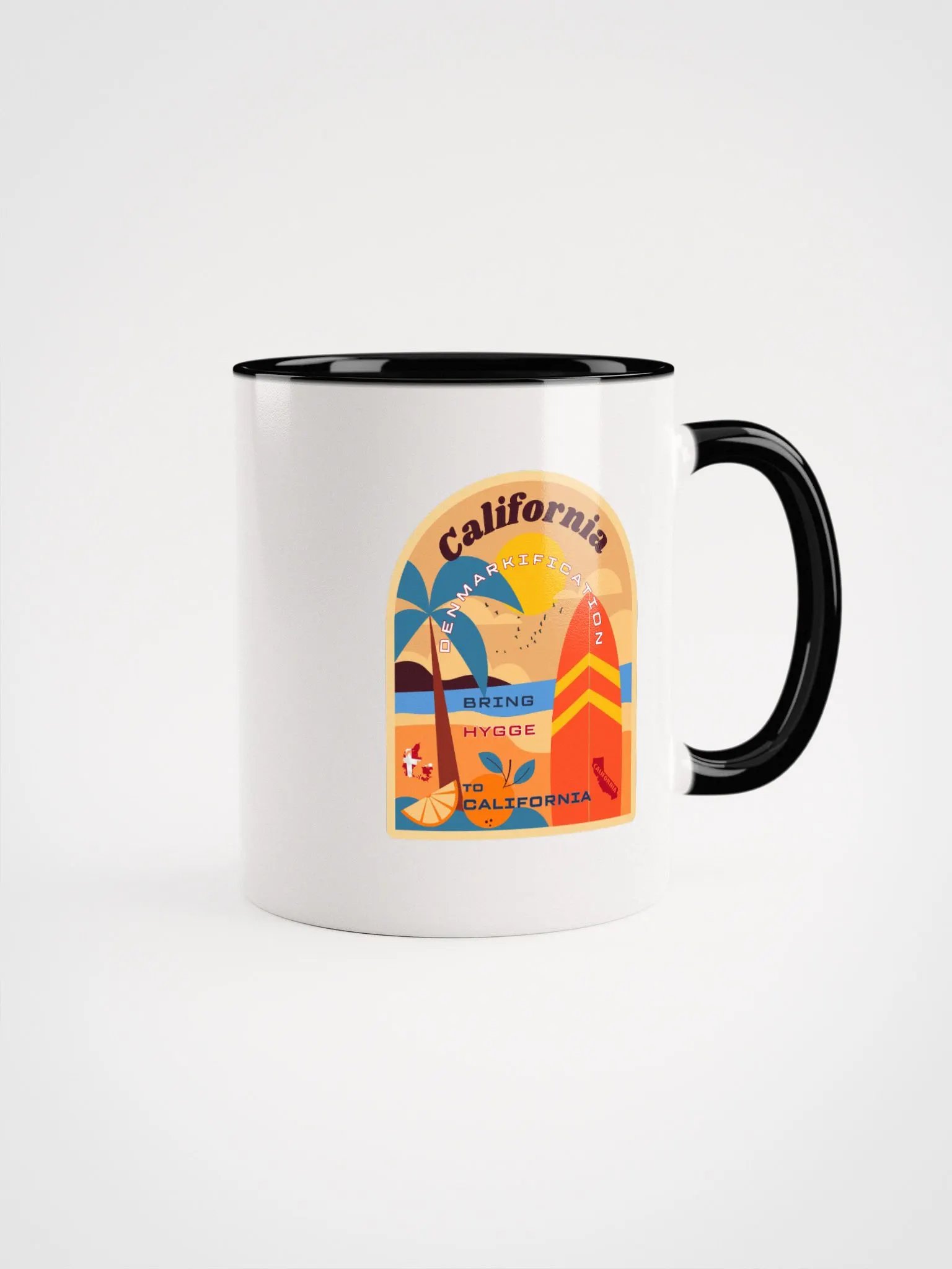 California Dreamin' Retro Surf / Denmarkification Mug product image (1)