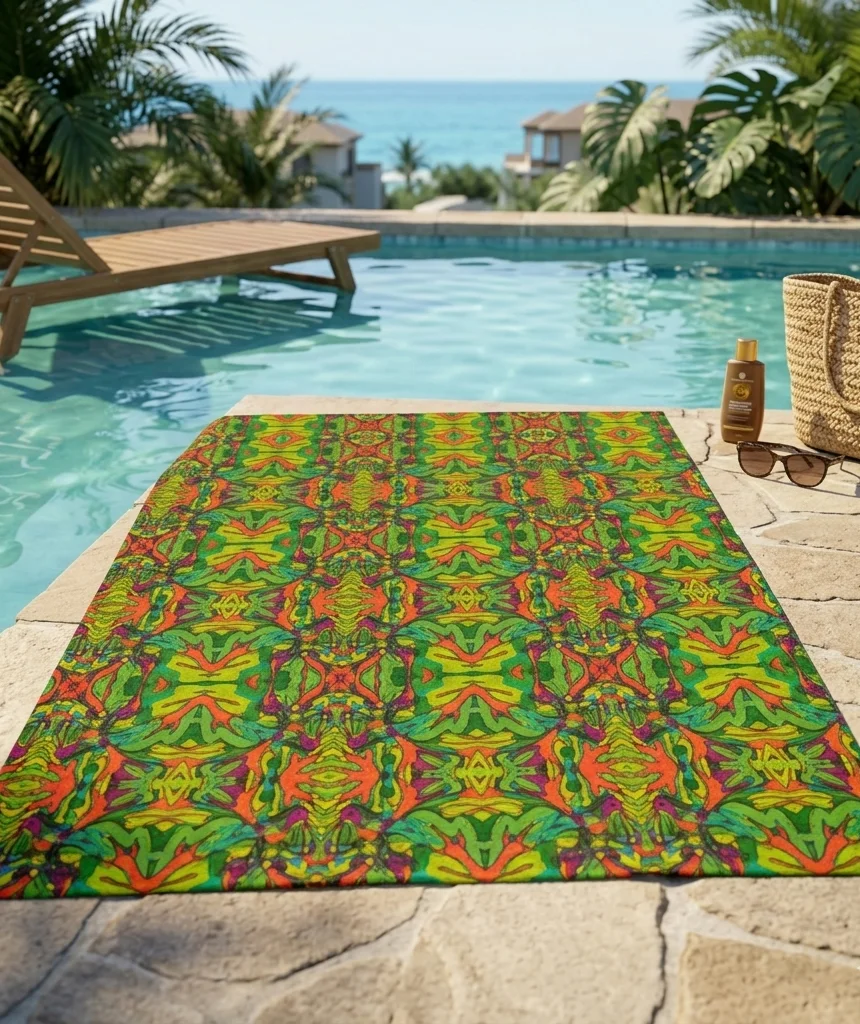 Spinach Tangle Beach Towel product image (1)