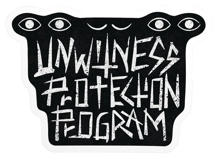 Unwitness Protection Program Logo Sticker product image (1)