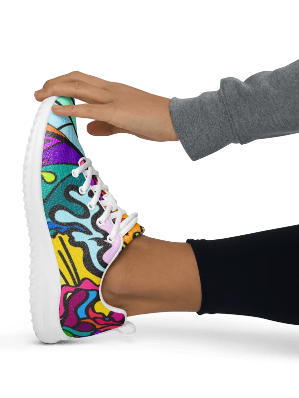 Energize Your Stride: Vibrant Women's Athletic Shoes - Wave at Sunset product image (10)
