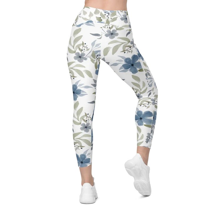 Blue Floral Bliss Leggings product image (2)