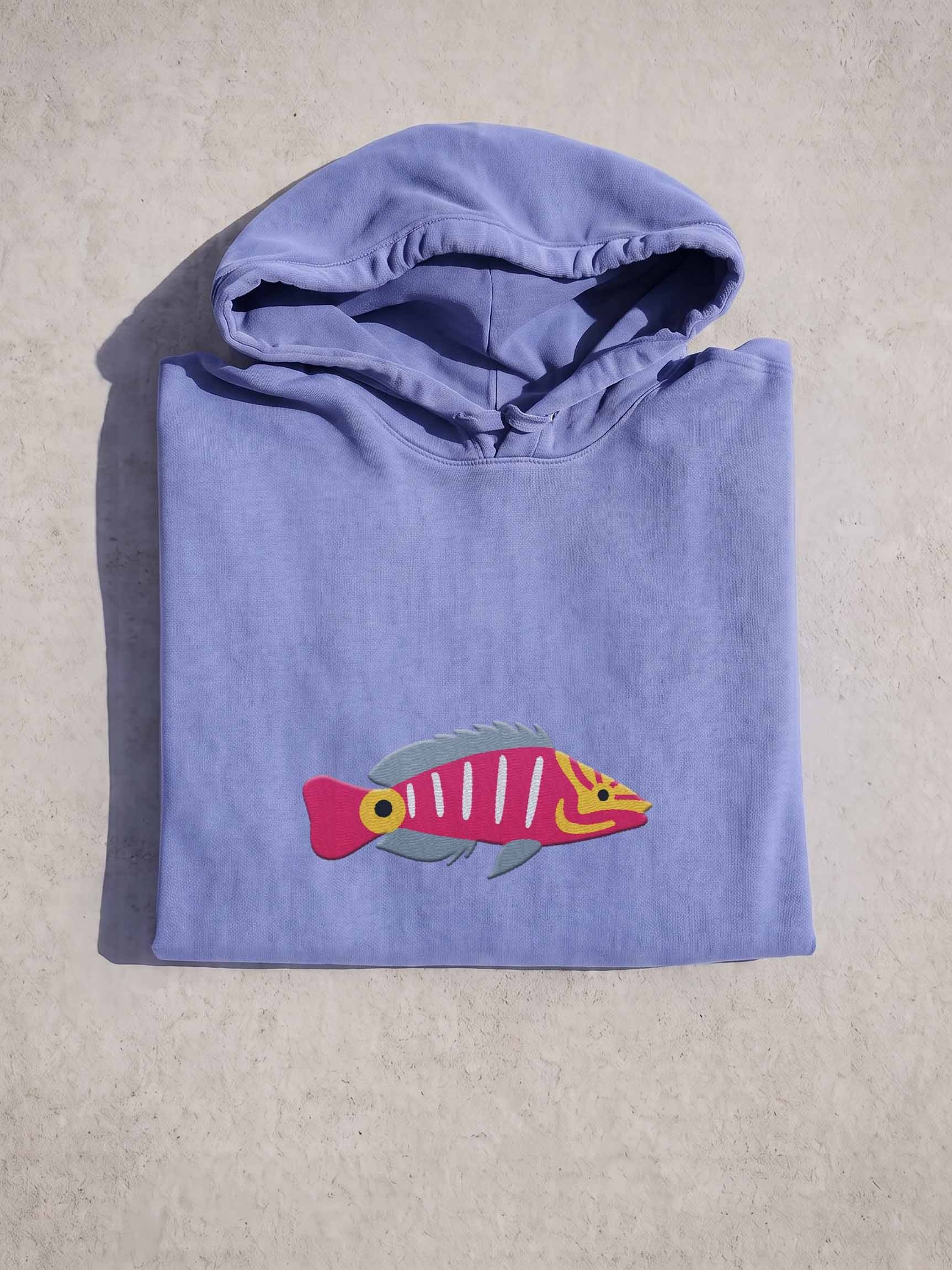 Mystery Wrasse Embroidered Hoodie | Saltwater Reef Aquarium Fish & Ocean Lover Apparel product image (1)