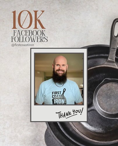 ‼️Milestone Alert‼️

First Coast Iron officially hit 10,000 Followers on Facebook! 🍳🤘🖤

When I started scrubbing rust off old...