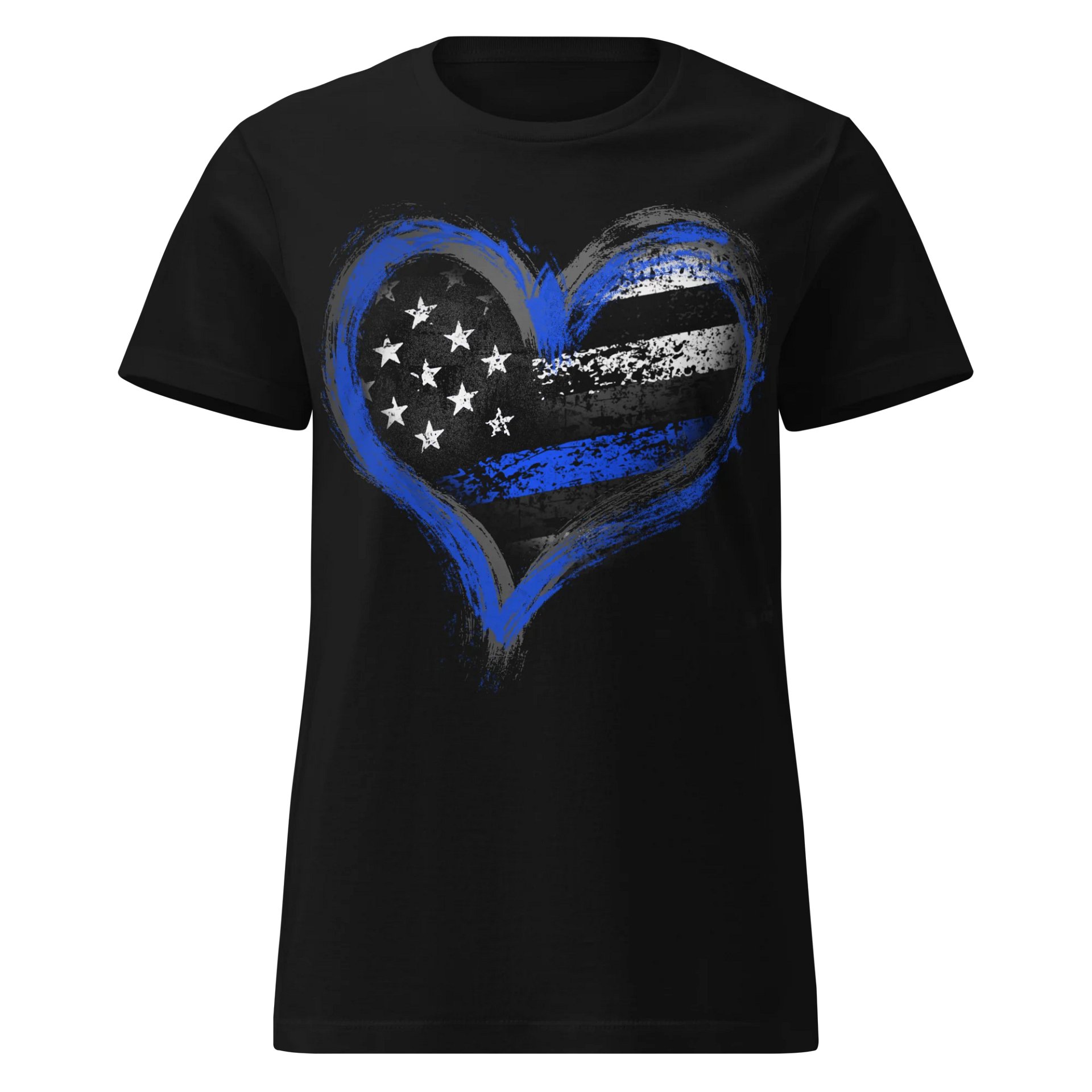 Thin Blue Line Heart Women's Fit product image (1)