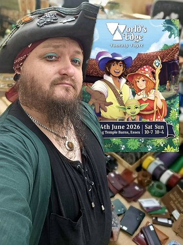 We're off to Essex, for @worldsedgefayre

Need some gear for your next adventure? I'll have bags, pouches, made-to-measure be...