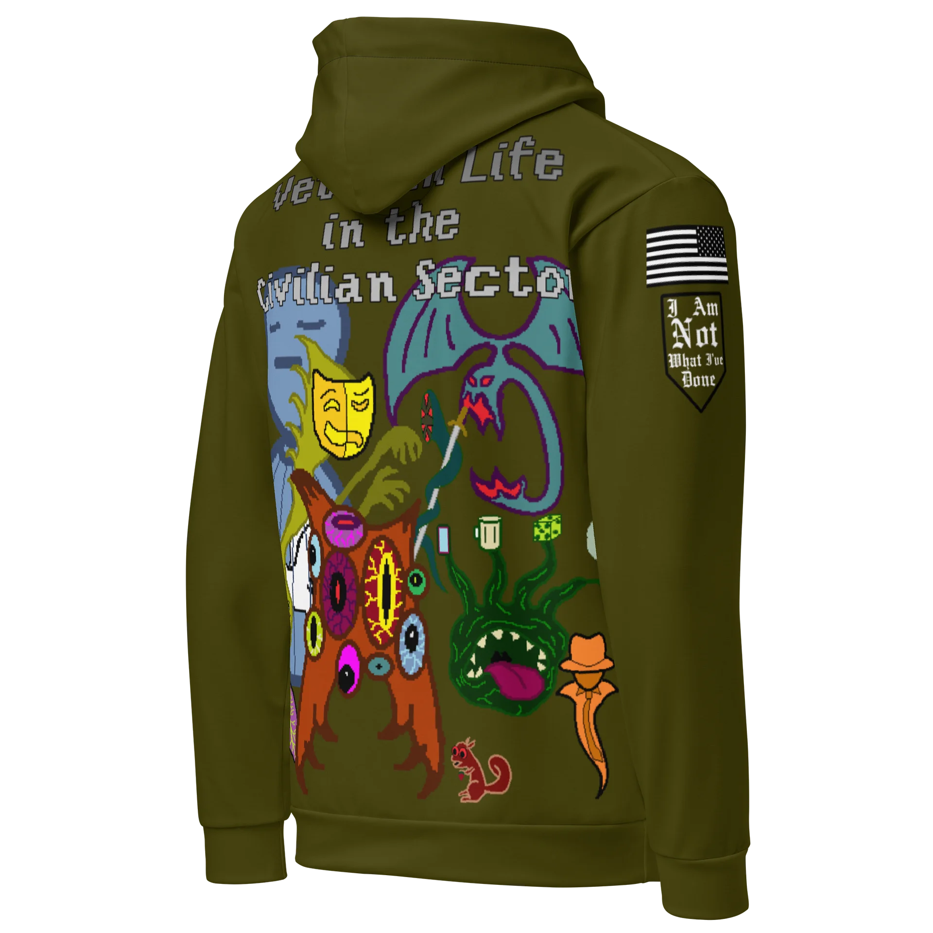 Green Stick Vet's Demons Athletic Hoodie product image (4)