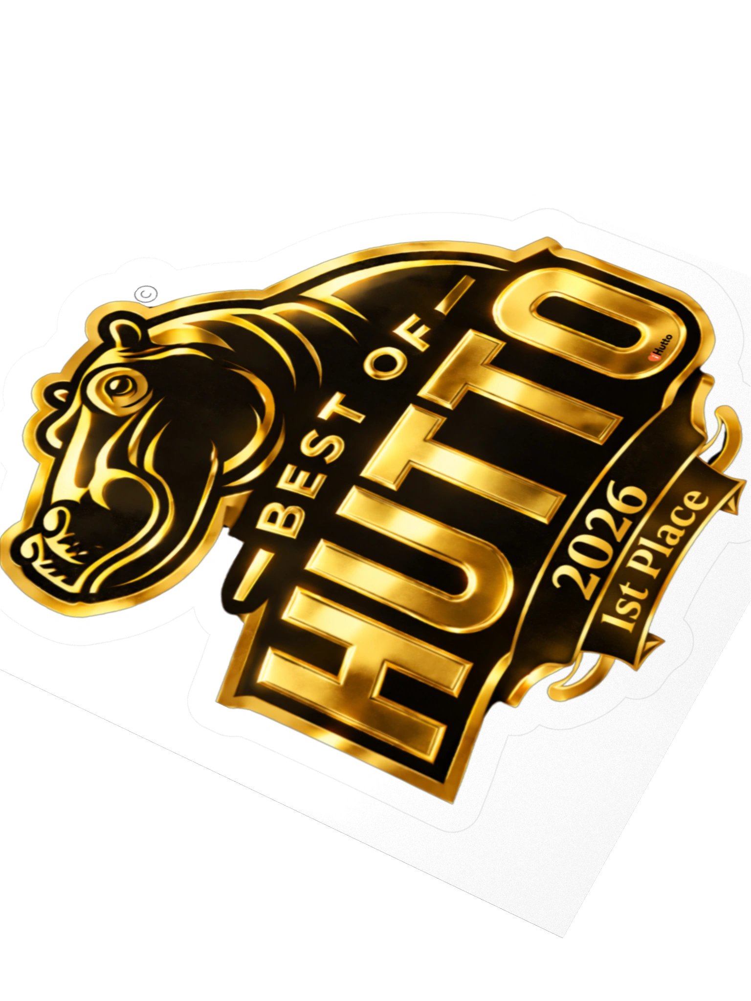 Golden Hippo 1st Place Sticker product image (7)