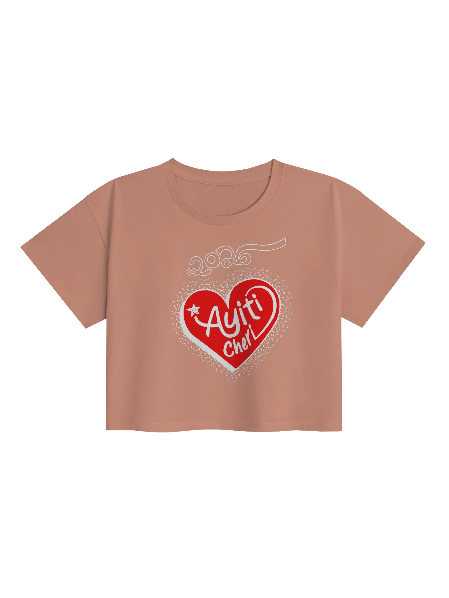 Ayiti Cheri Heart Women's Crop Top product image (1)