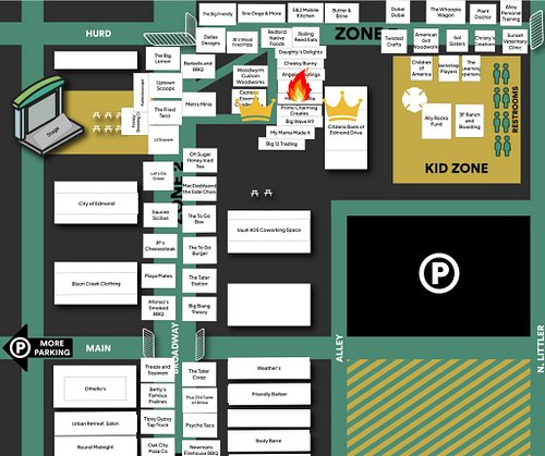 Wanna know where we are going to be at Heard on Hurd this Saturday?  Here is the map to find us!

March Heard on Hurd