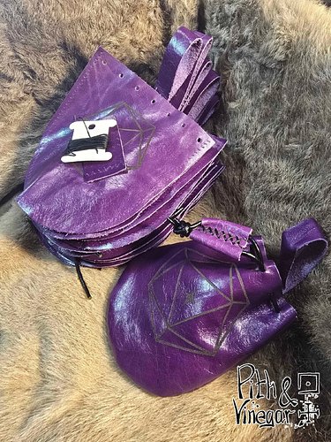 You don’t usually leave an event with something like this.

Make your very own leather dice bag, complete with the Side Quest...