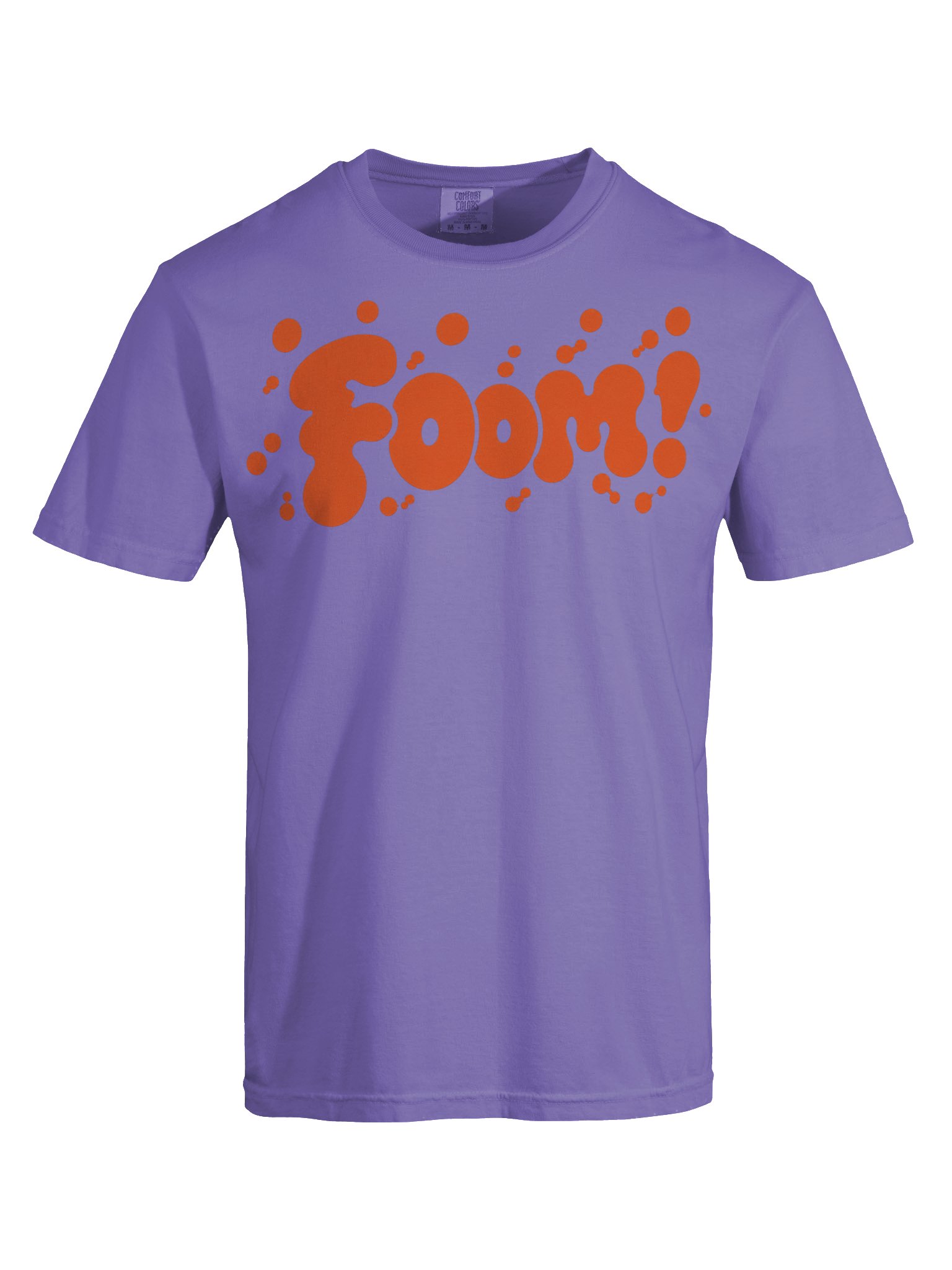 Foom! Orange Violet Bubble Splash Tee product image (5)