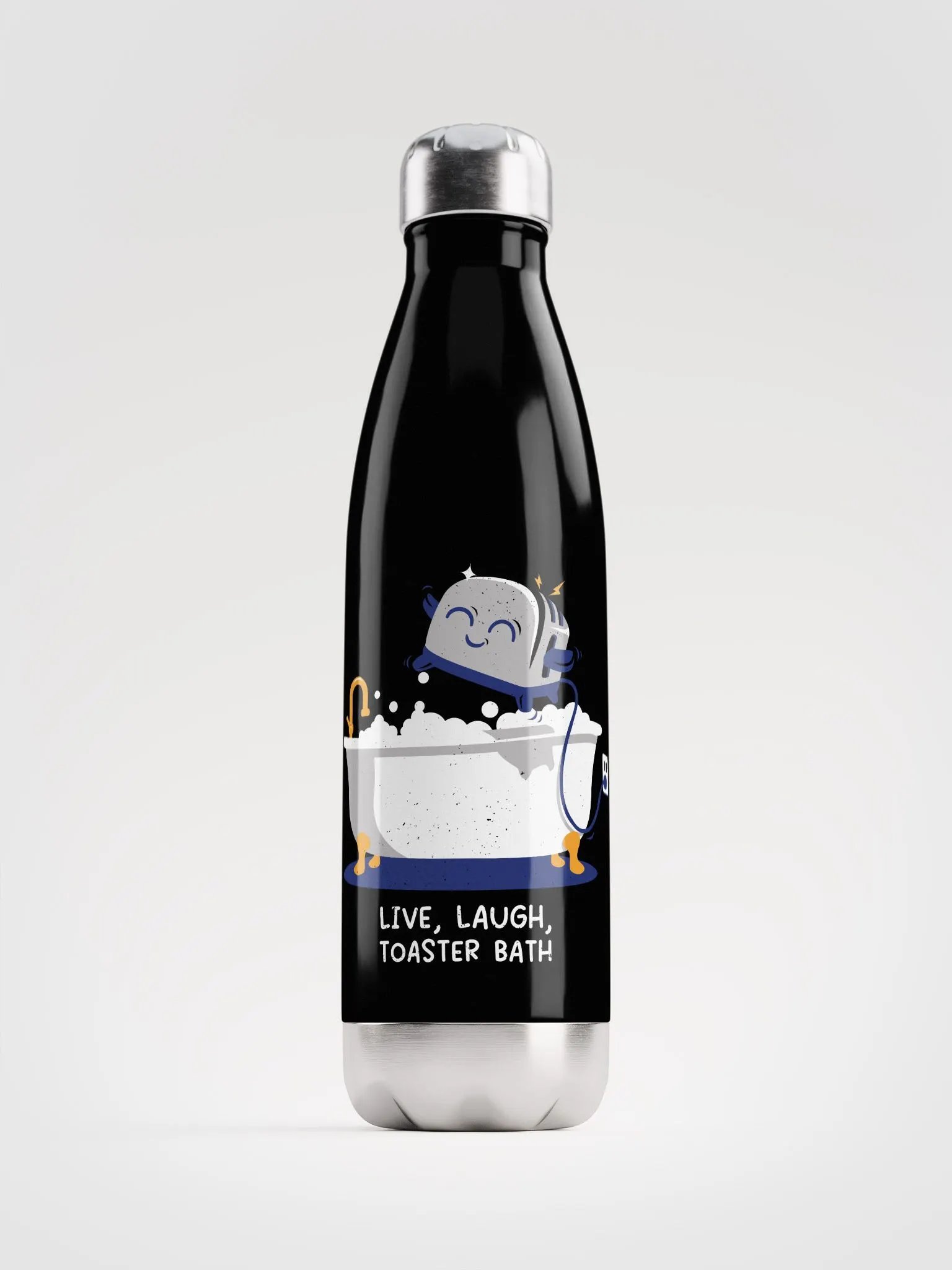 Live, Laugh, Toaster Bath Water Bottle product image (1)