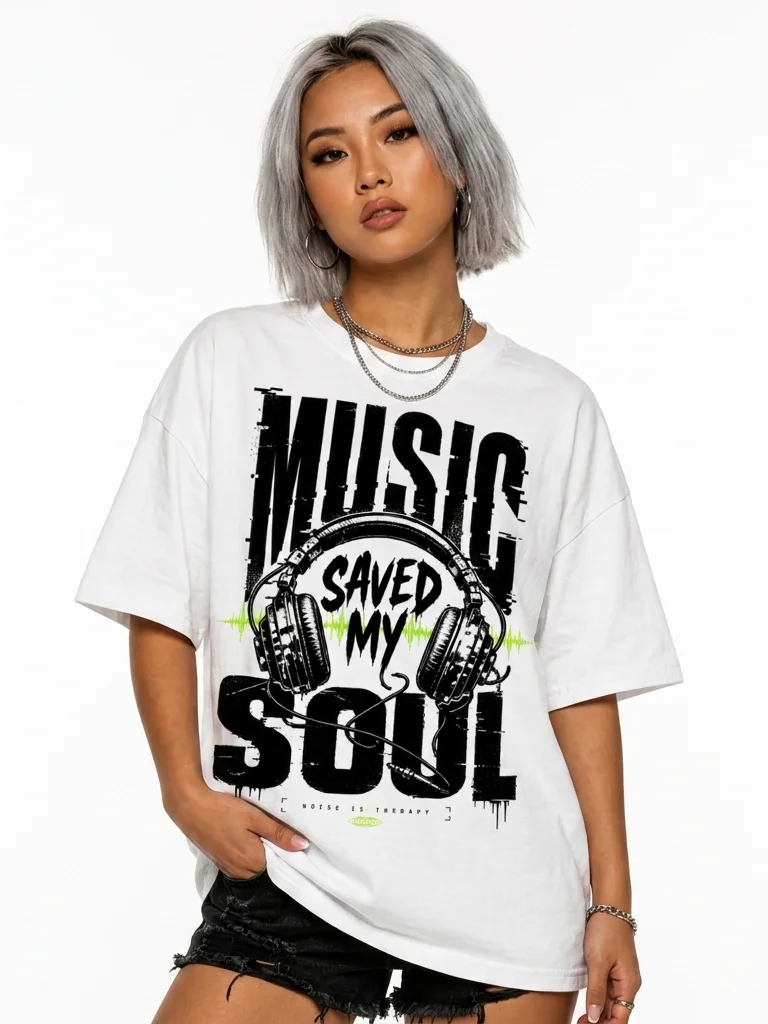 🎧 MUSIC SAVED MY SOUL — Graphic Tee product image (1)