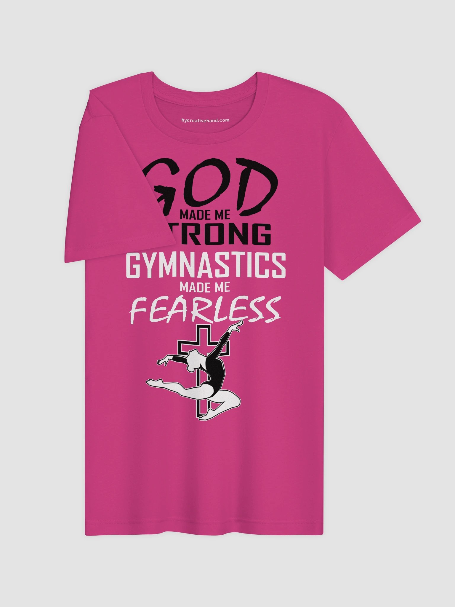 God Made Me Strong - Gymnastics Fearless T-Shirt product image (3)