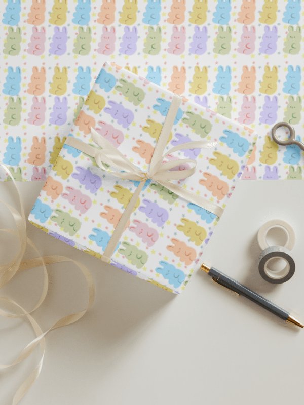 Pastel Bunny Gift Wrap Set (Set of 3) product image (1)