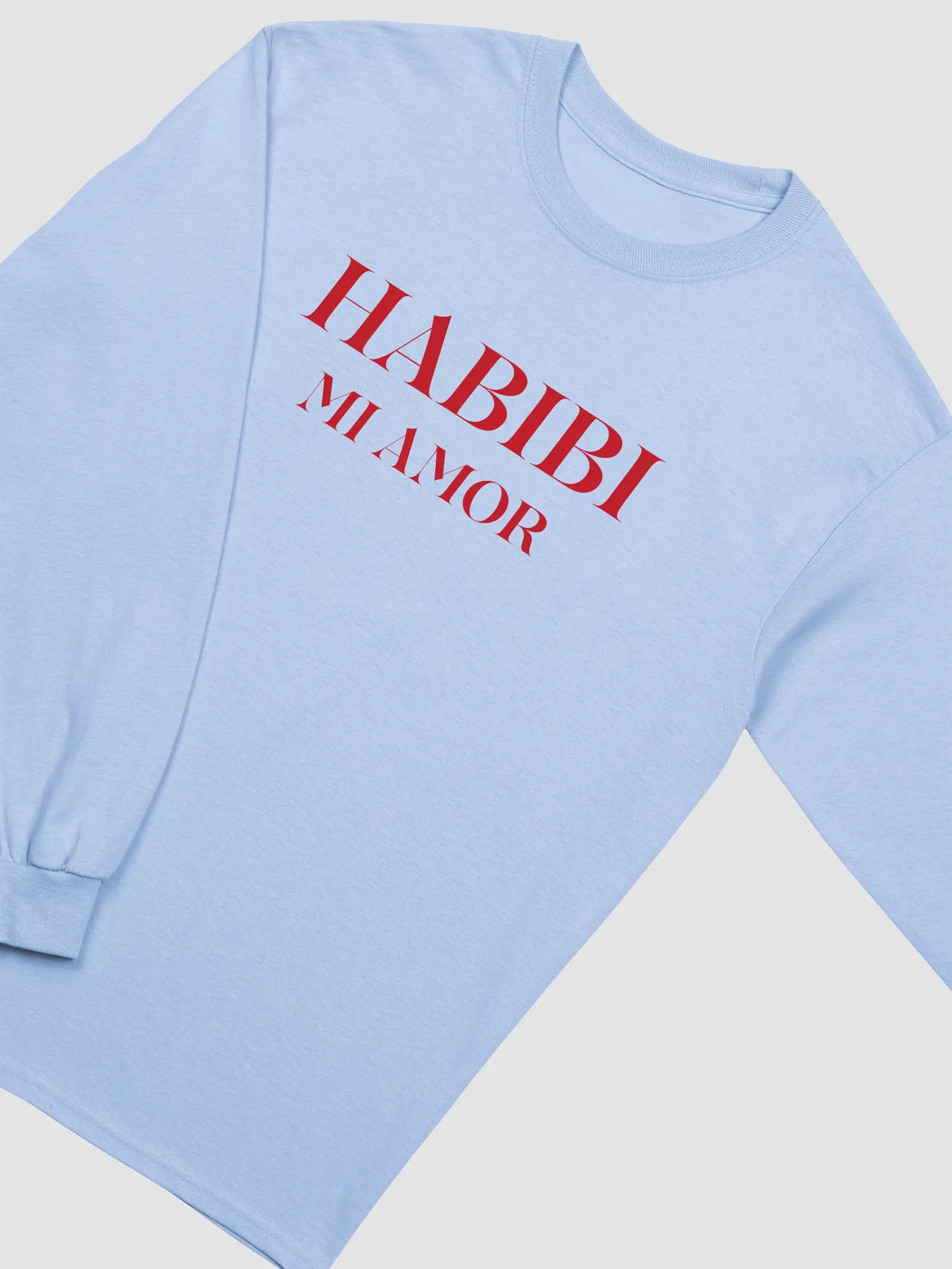 Habibi Mi Amor Long Sleeve Tee Red product image (1)