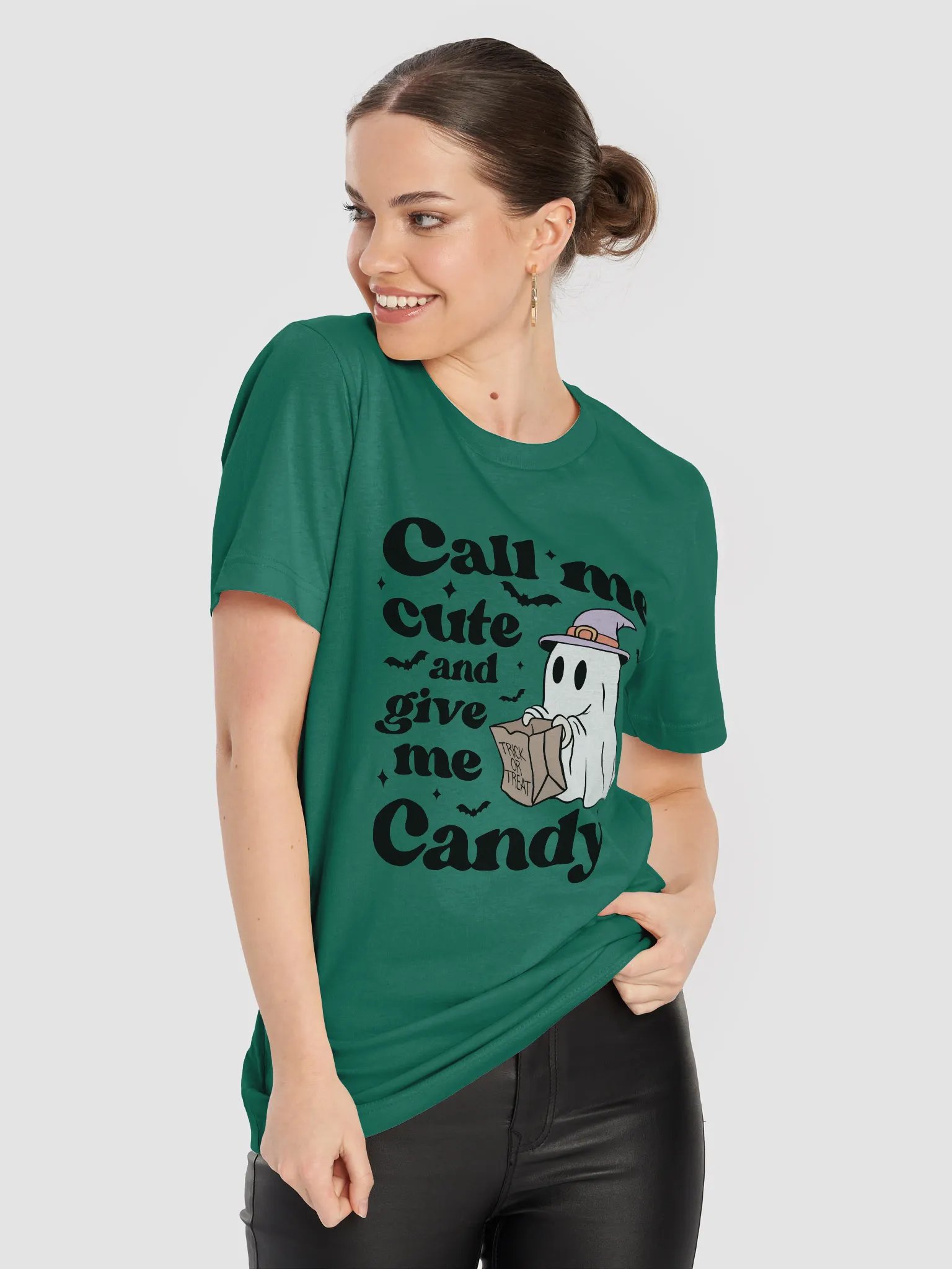 Call Me Cute And Give Me Candy Halloween T-Shirt product image (16)