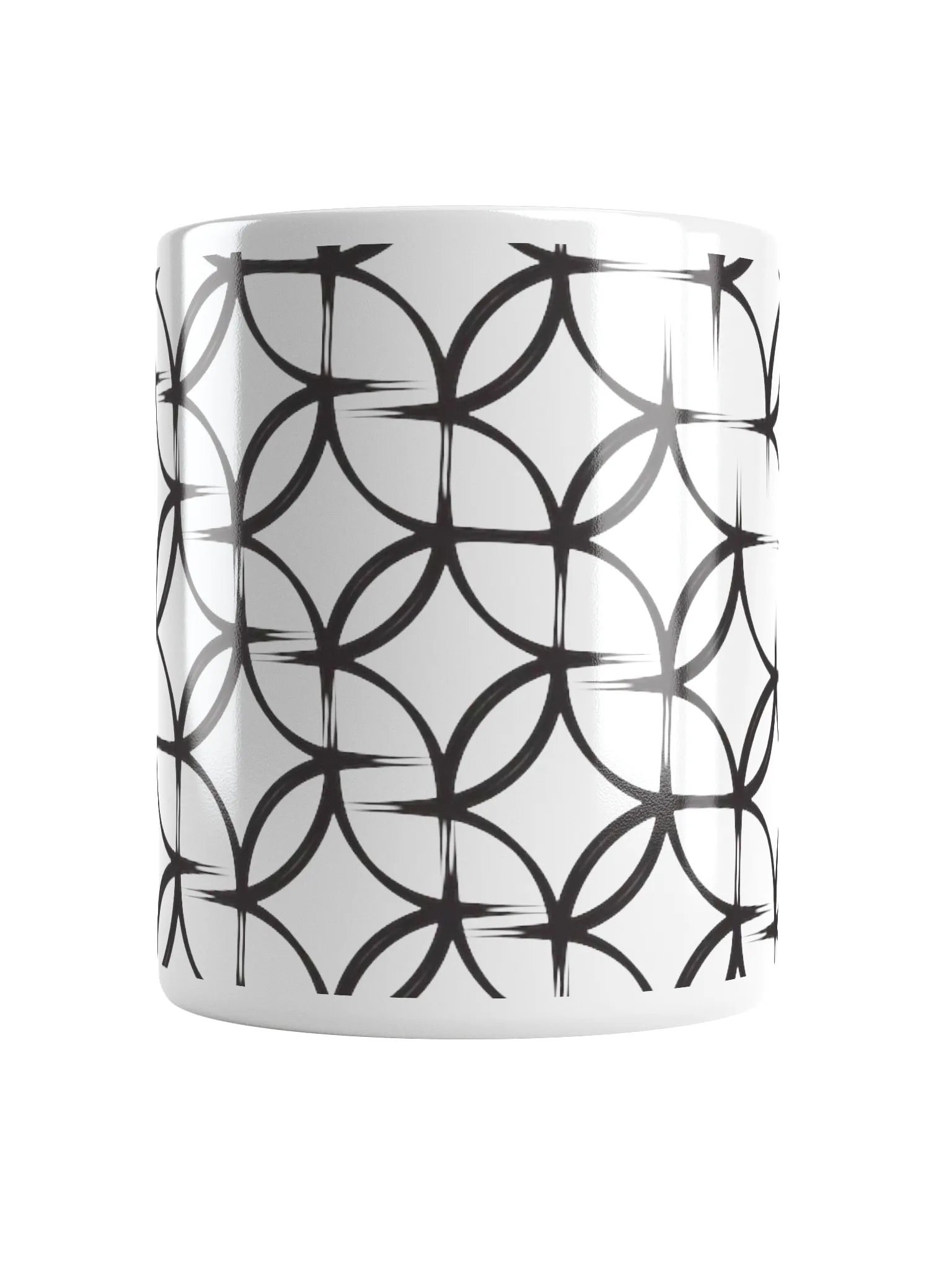 Symmetric Circles White Mug product image (5)