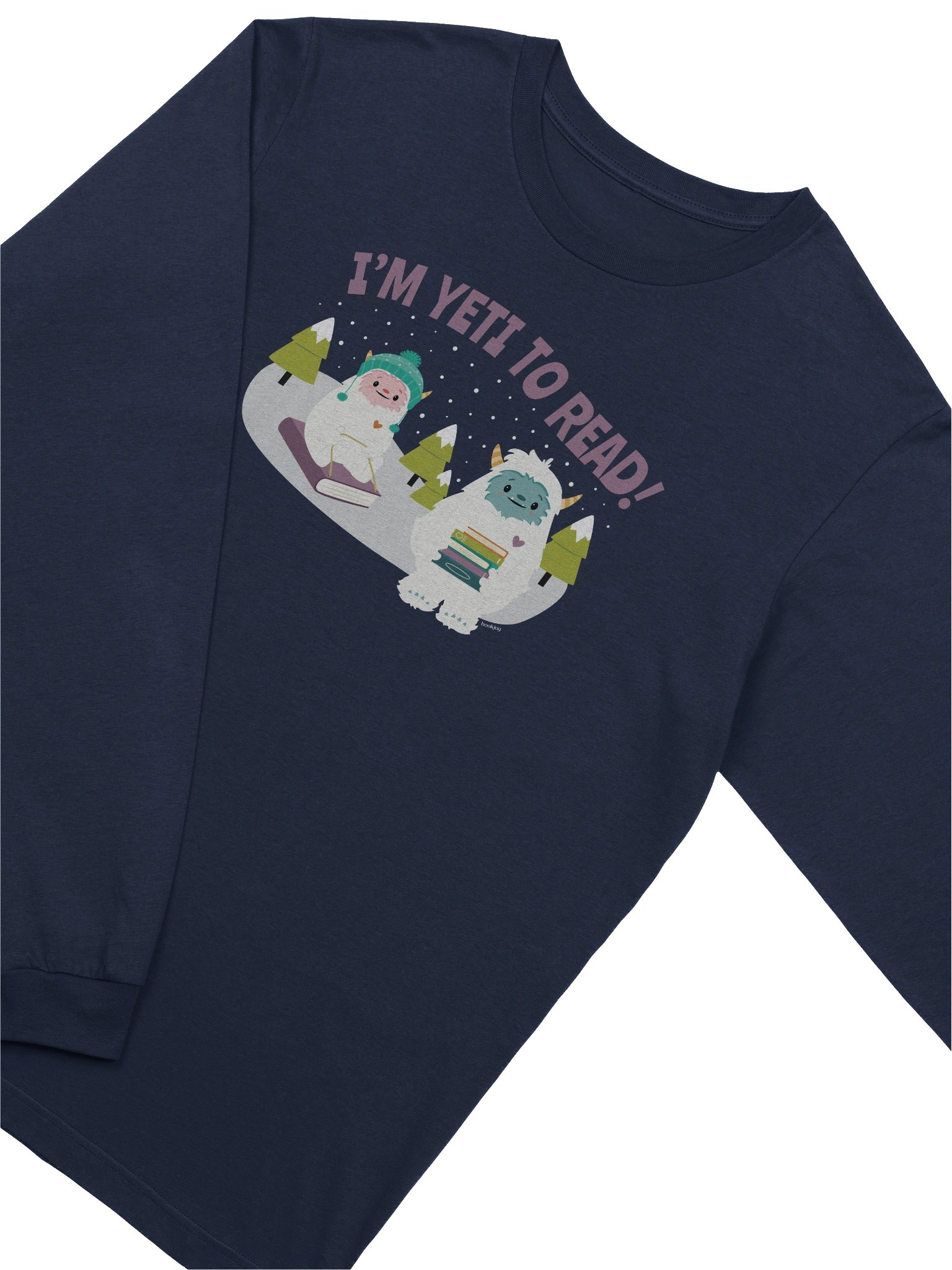 I'm Yeti to Read! Long Sleeve Tee product image (3)