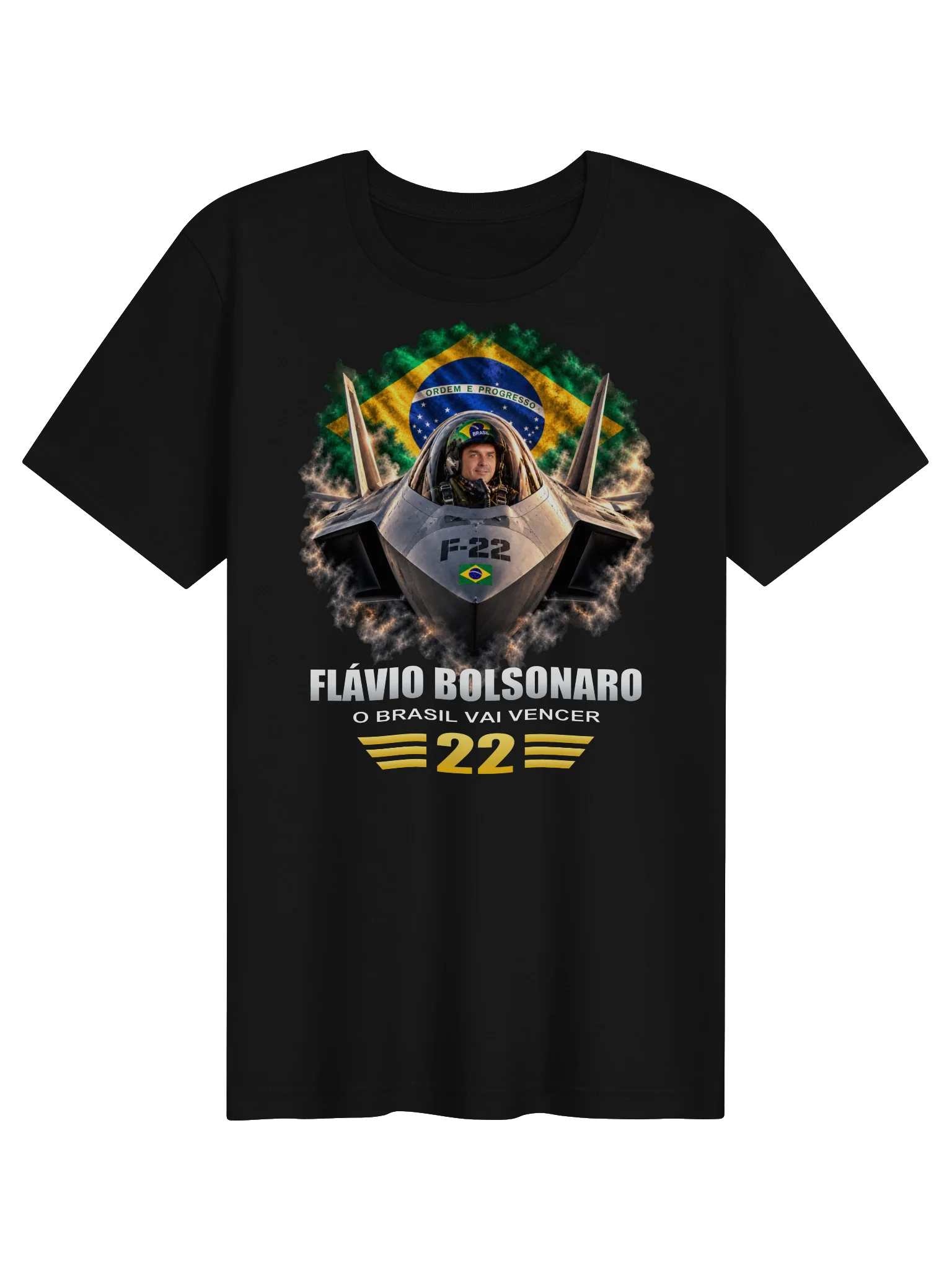 Bolsonaro F-22 T-Shirt - Letras Brancas product image (1)