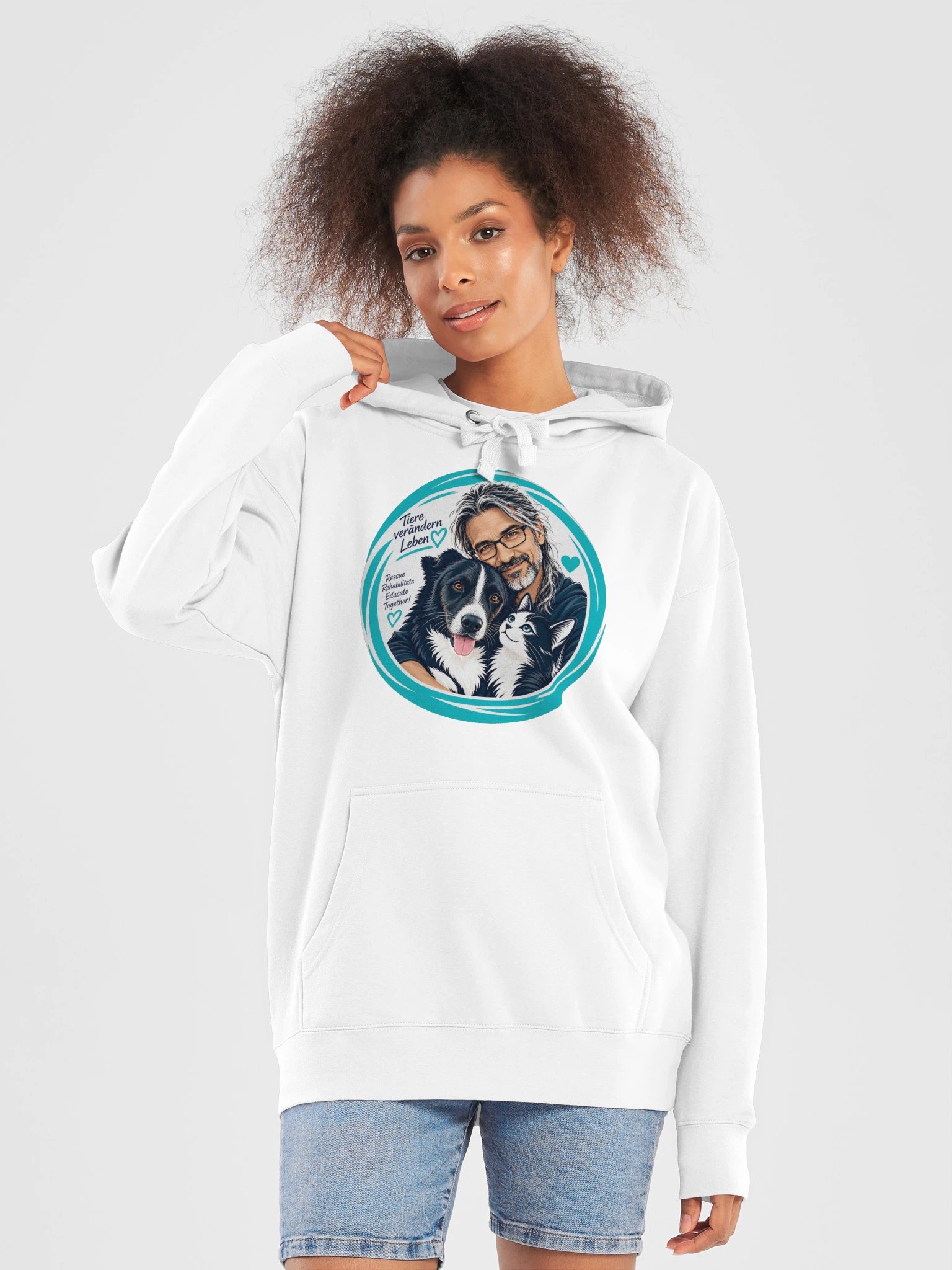 AAS · Tiere verändern Leben – Comic Hoodie product image (4)
