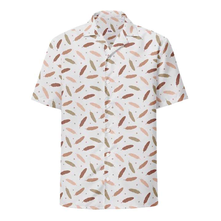 Mocha Mousse Feathers Hawaiian Shirt product image (1)