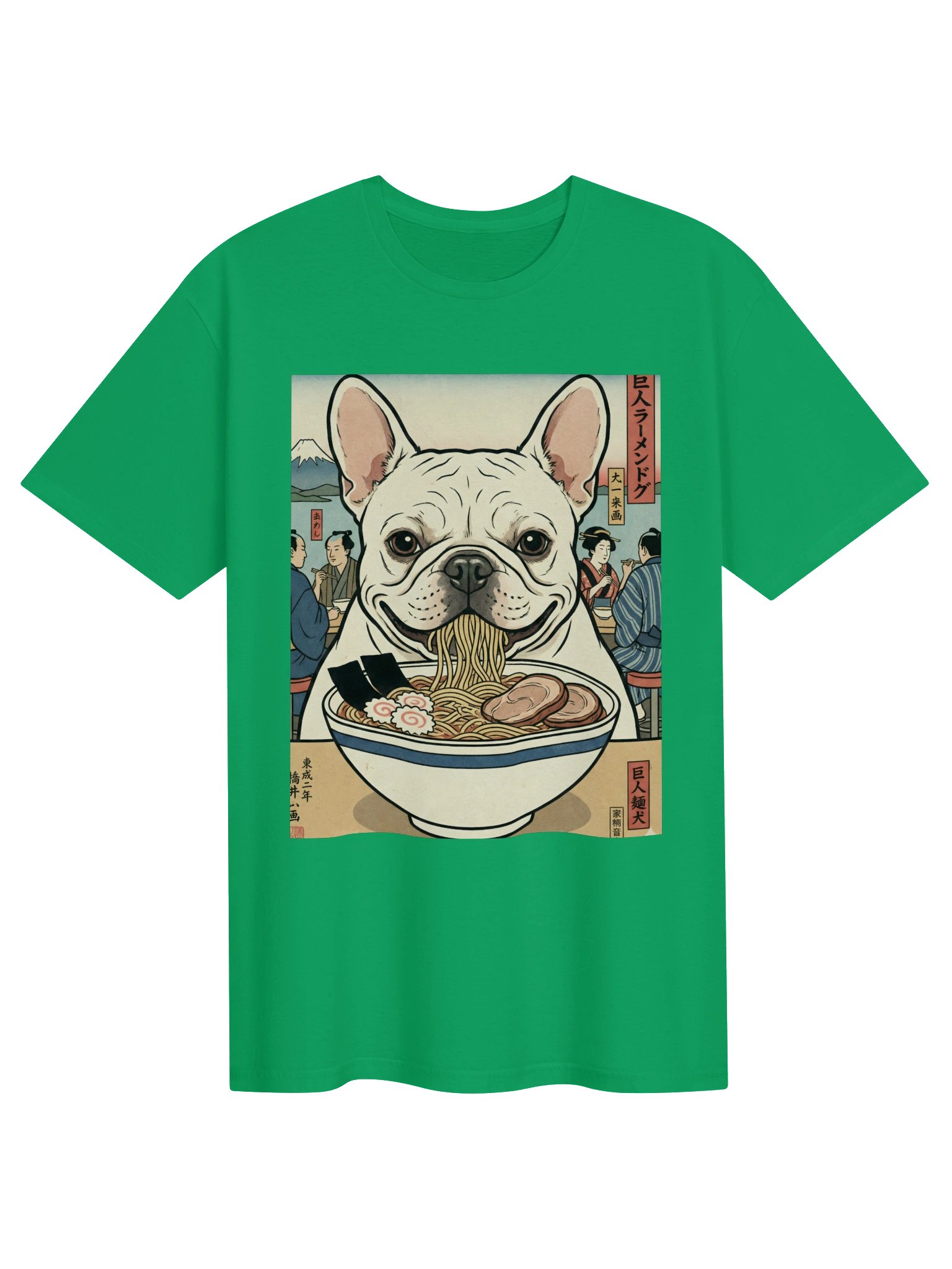 El Dorado Atelier Retro Ramen T-Shirt - Ramen-loving Frenchie product image (4)