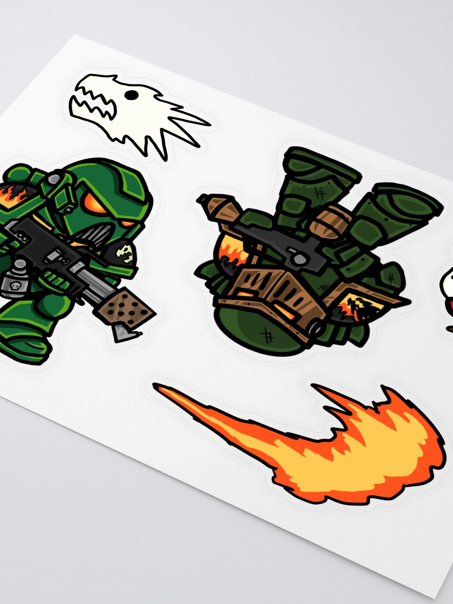 Dragon Space Soldiers Sticker Sheet product image (2)