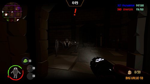 熱血沸騰的《The Money Pit》來了！這不是一場普通的遊戲，而是一個扭曲的生存考驗，你必須拼盡全力在這個瘋狂的電視節目中爭奪寶藏！蒐集金銀珠寶，同時小心那些隨時可能來搶奪你財物的怪物和對手！大膽地從其他參賽者那偷取戰利品，然後迅速把這些財富存...